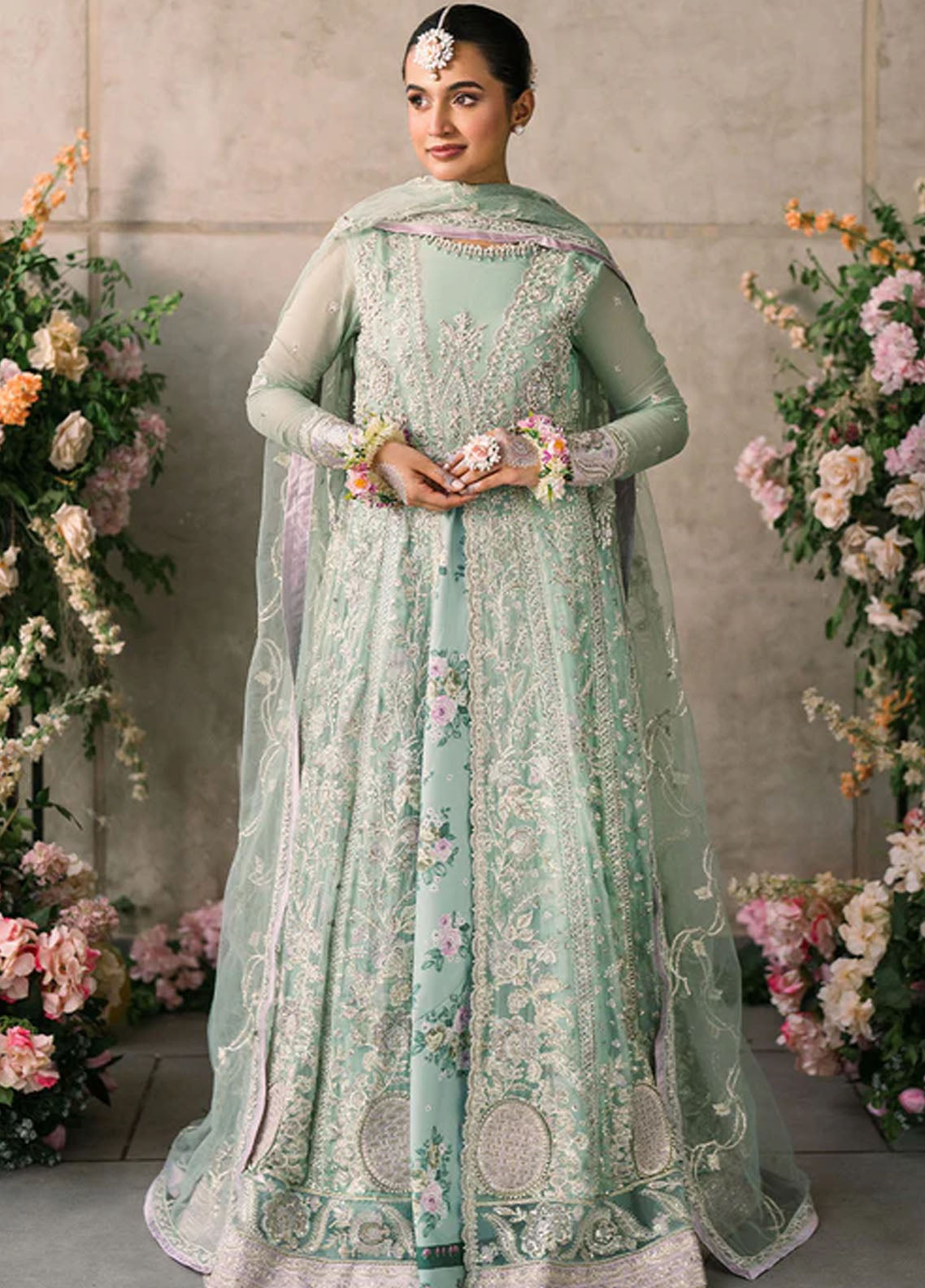 Mushq Mastaani Evening Luxury Chiffon Unstitched 4-Piece Suit - MME-02-FAIZA