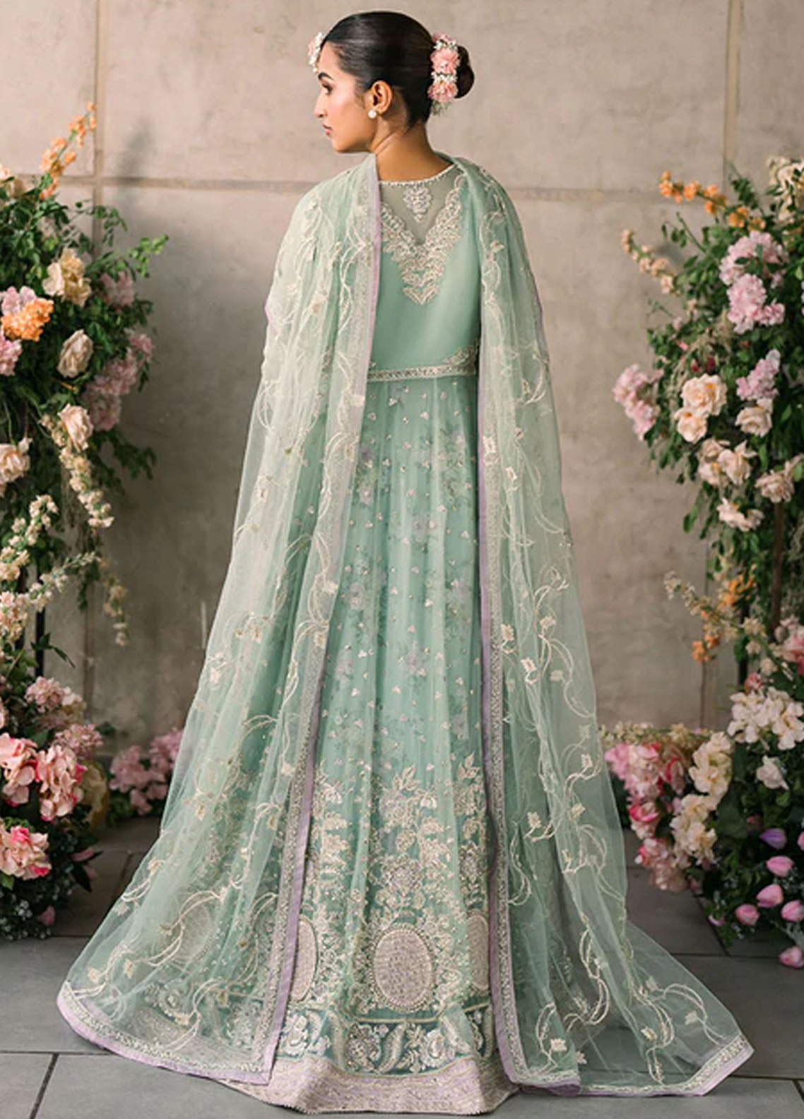 Mushq Mastaani Evening Luxury Chiffon Unstitched 4-Piece Suit - MME-02-FAIZA