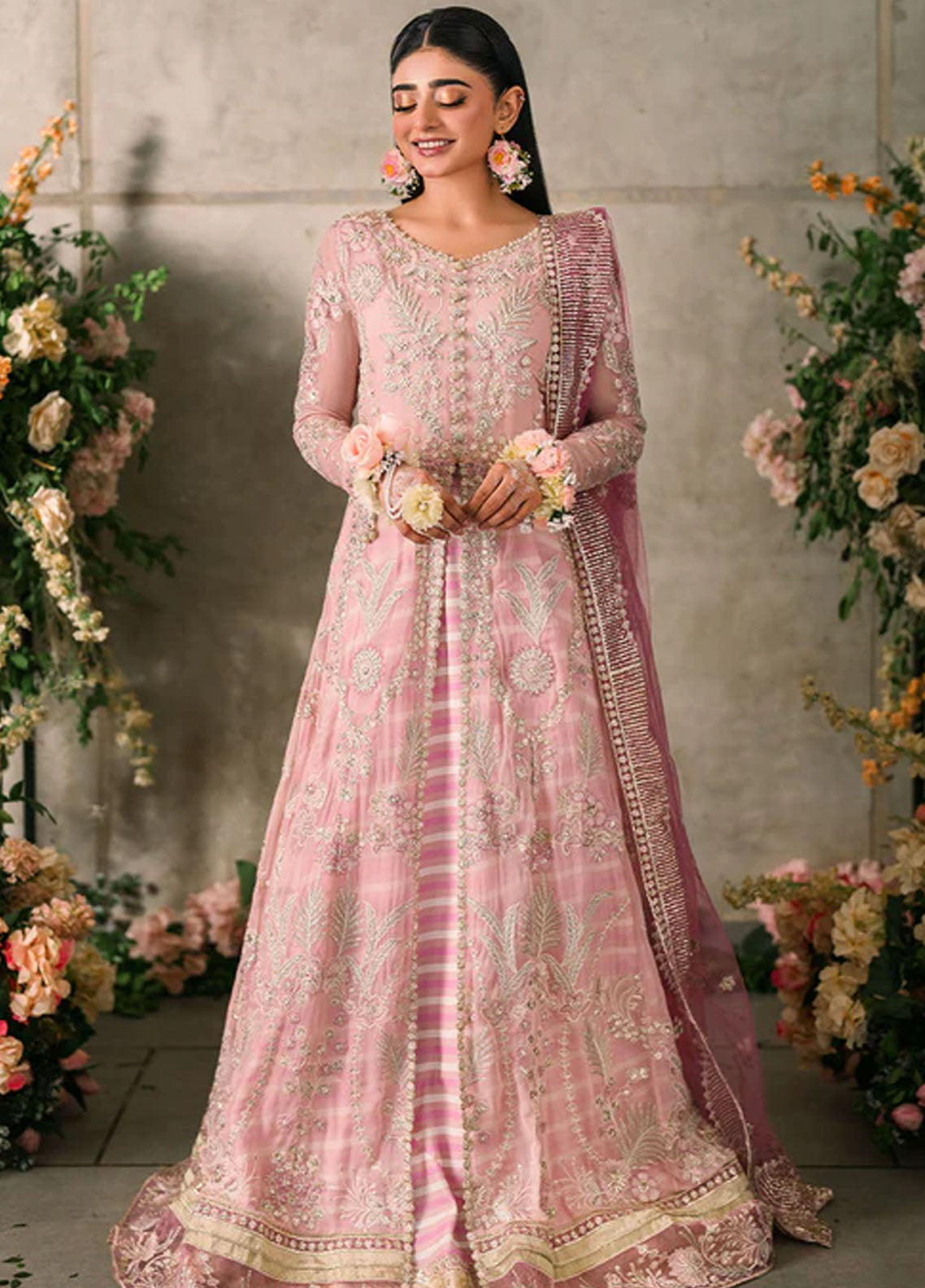 Mushq Mastaani Evening Luxury Chiffon Unstitched 4-Piece Suit - MME-03-MAISHA