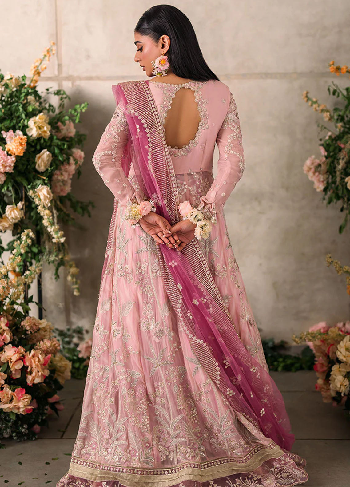 Mushq Mastaani Evening Luxury Chiffon Unstitched 4-Piece Suit - MME-03-MAISHA