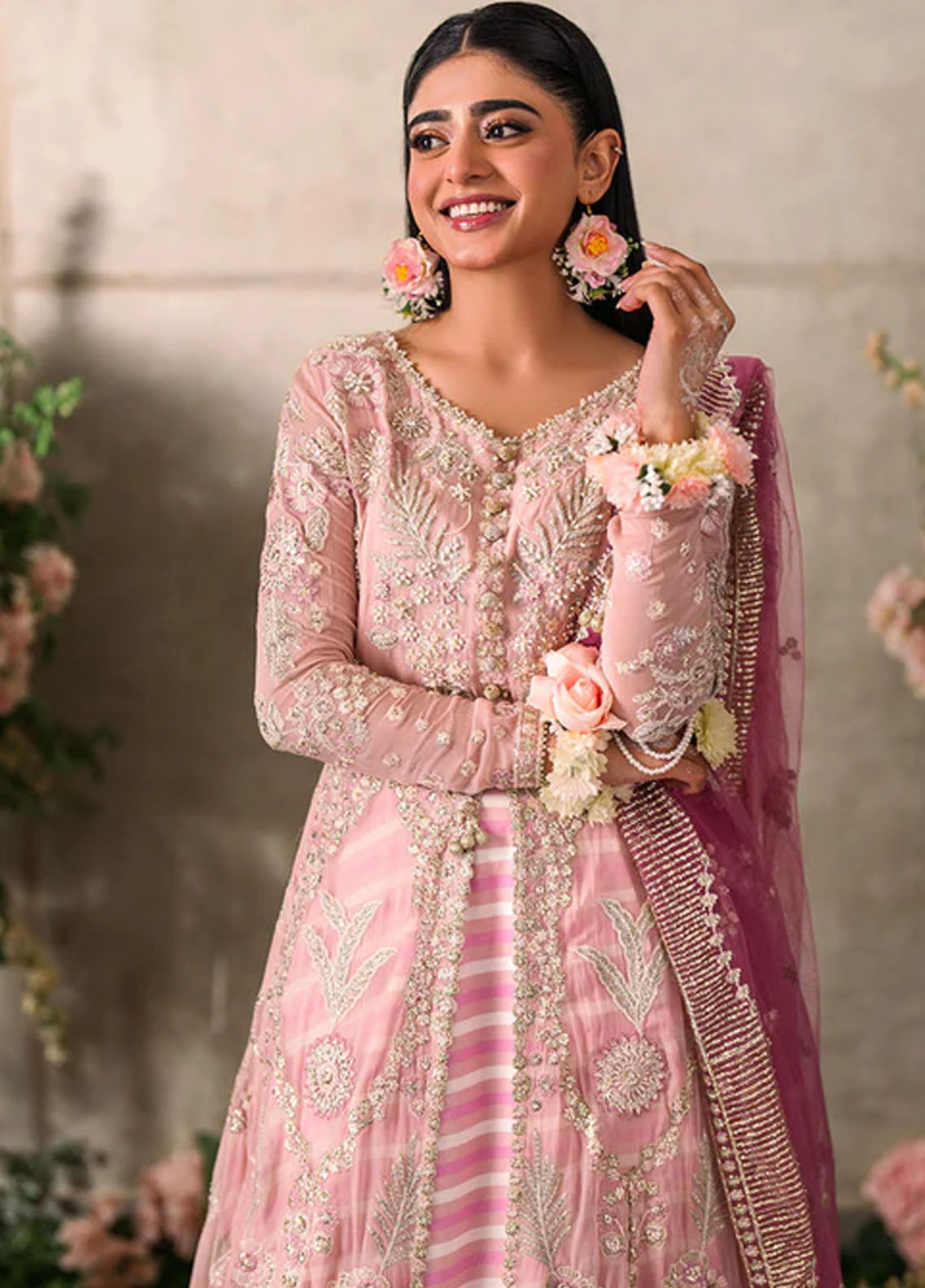 Mushq Mastaani Evening Luxury Chiffon Unstitched 4-Piece Suit - MME-03-MAISHA