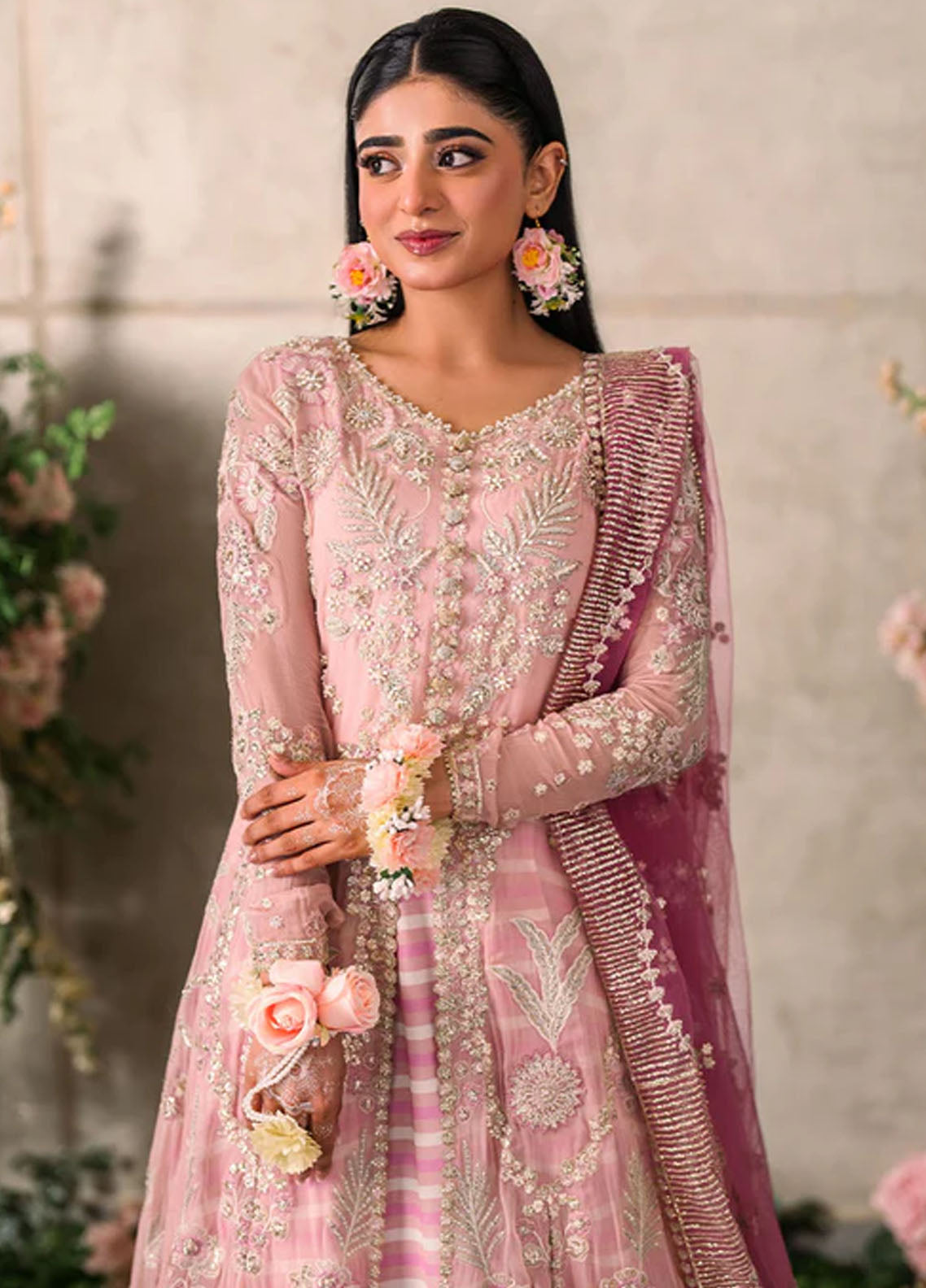 Mushq Mastaani Evening Luxury Chiffon Unstitched 4-Piece Suit - MME-03-MAISHA