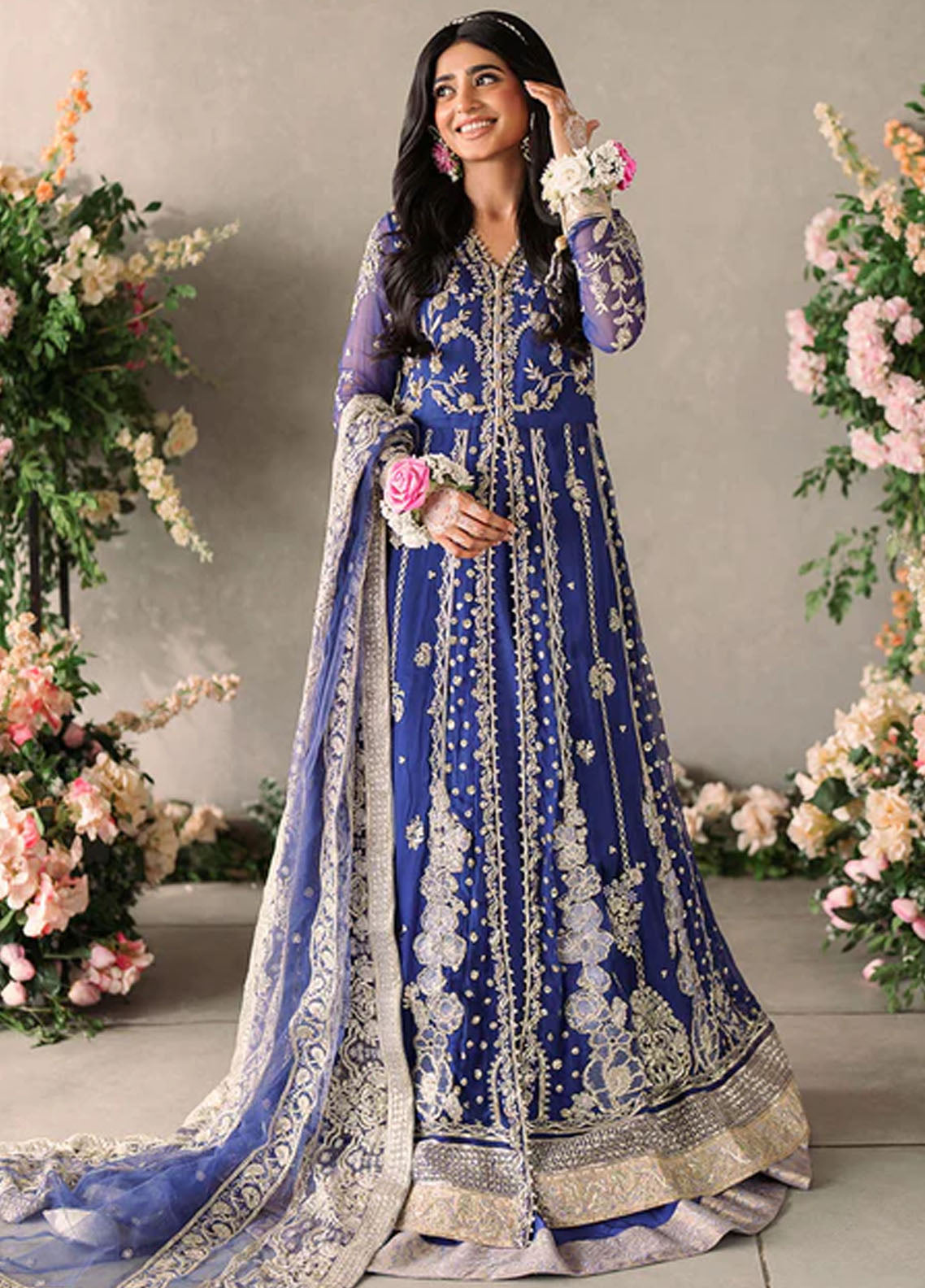 Mushq Mastaani Evening Luxury Chiffon Unstitched 4-Piece Suit - MME-04-SEHAR