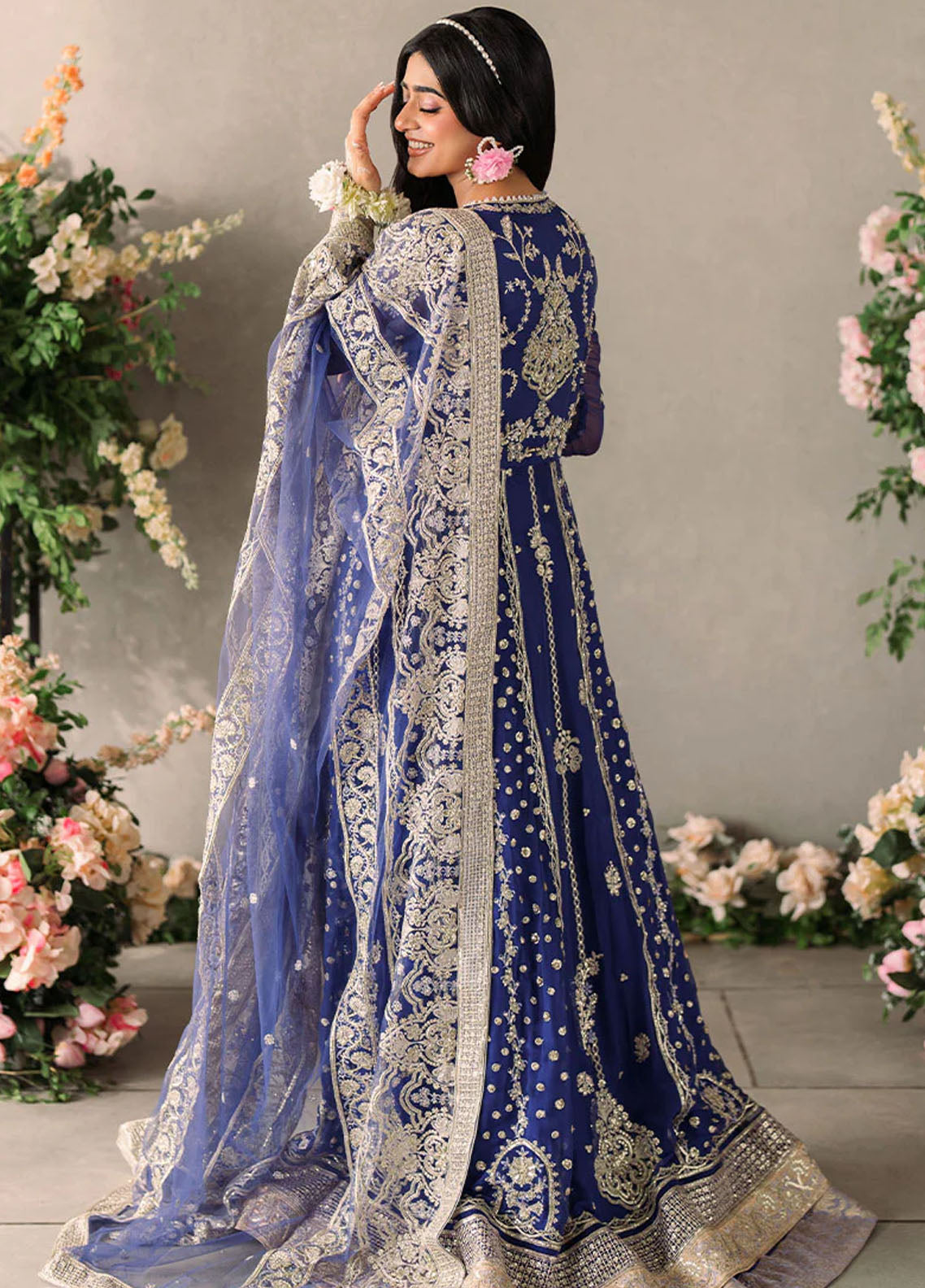 Mushq Mastaani Evening Luxury Chiffon Unstitched 4-Piece Suit - MME-04-SEHAR