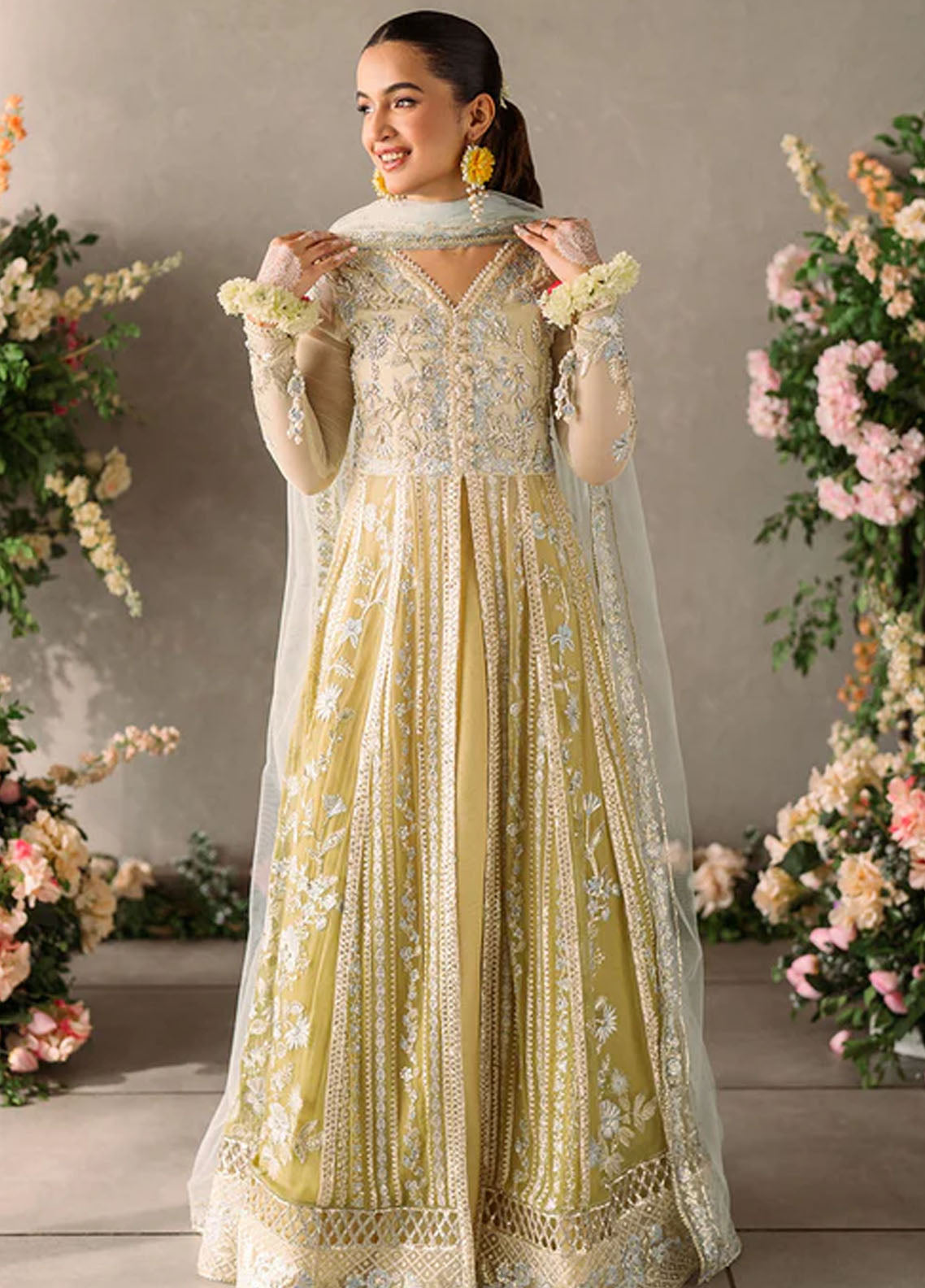 Mushq Mastaani Evening Luxury Chiffon Unstitched 4-Piece Suit - MME-06-HIRA