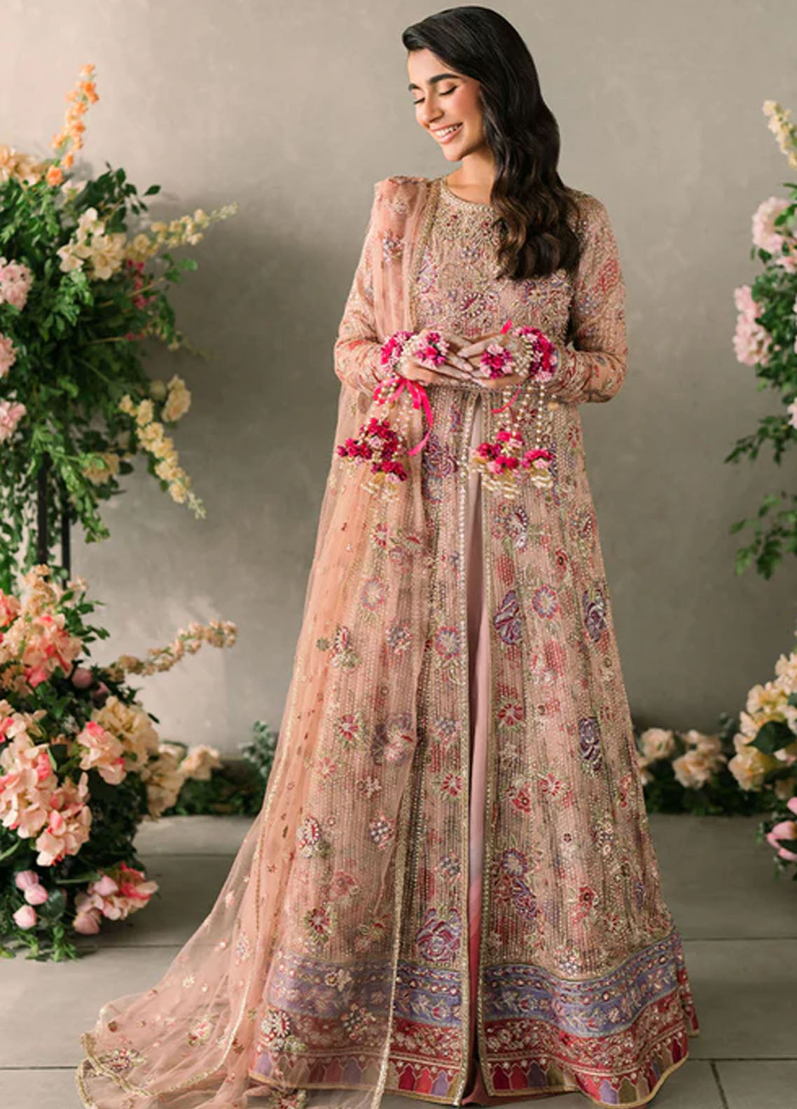 Mushq Mastaani Evening Luxury Chiffon Unstitched 4-Piece Suit - MME-07-SONA
