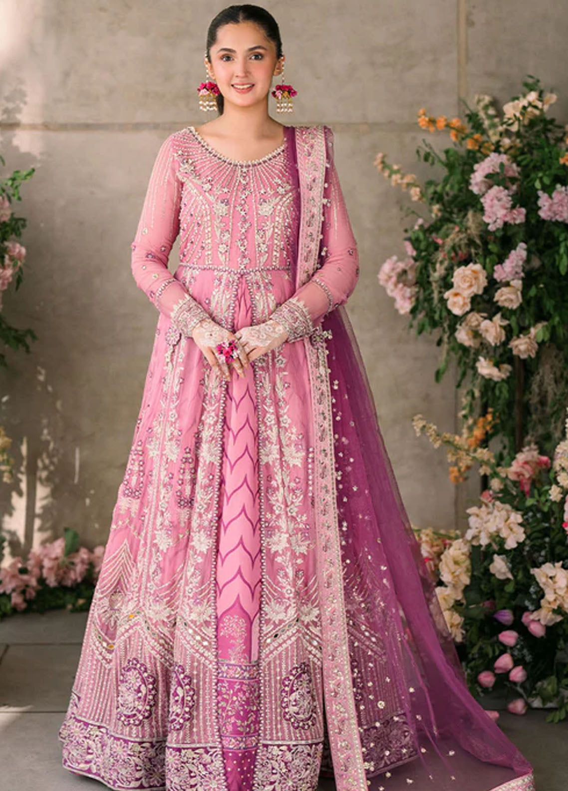 Mushq Mastaani Evening Luxury Chiffon Unstitched 4-Piece Suit - MME-08-DUA