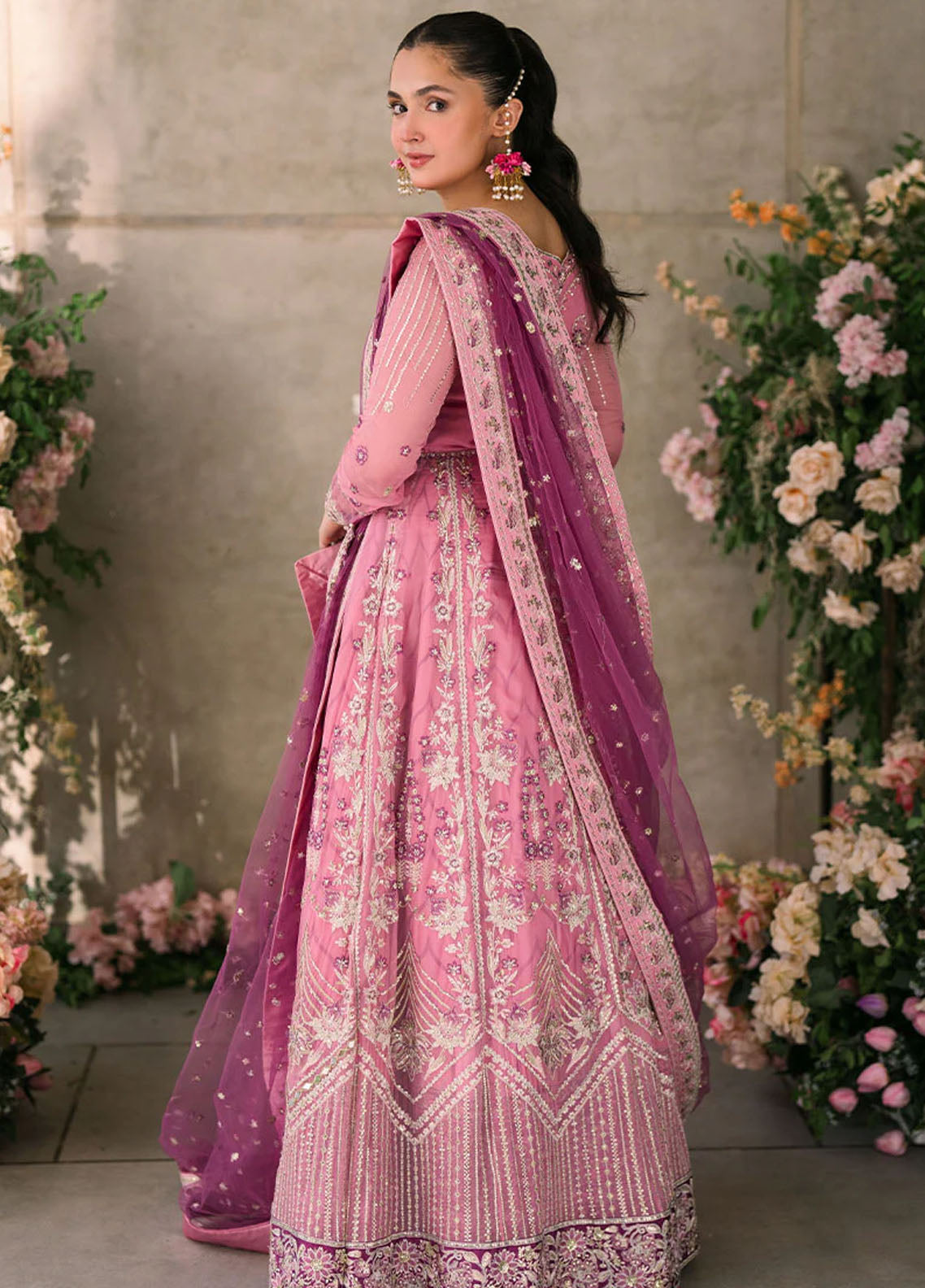 Mushq Mastaani Evening Luxury Chiffon Unstitched 4-Piece Suit - MME-08-DUA
