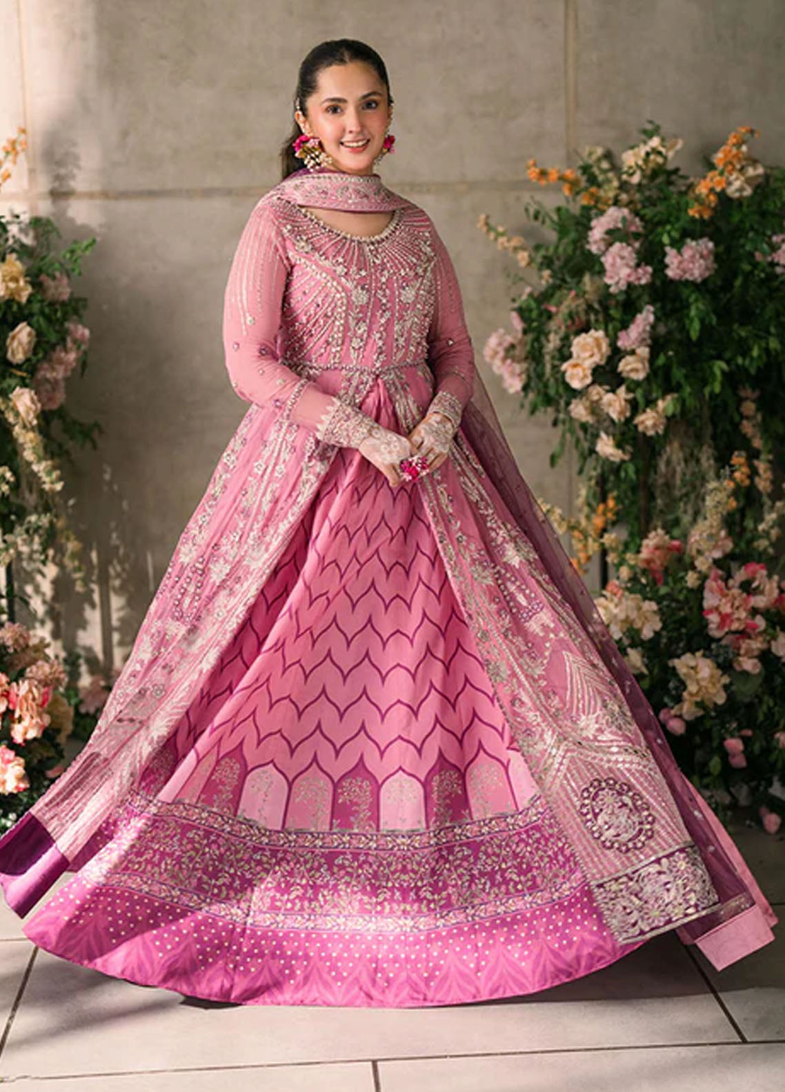 Mushq Mastaani Evening Luxury Chiffon Unstitched 4-Piece Suit - MME-08-DUA