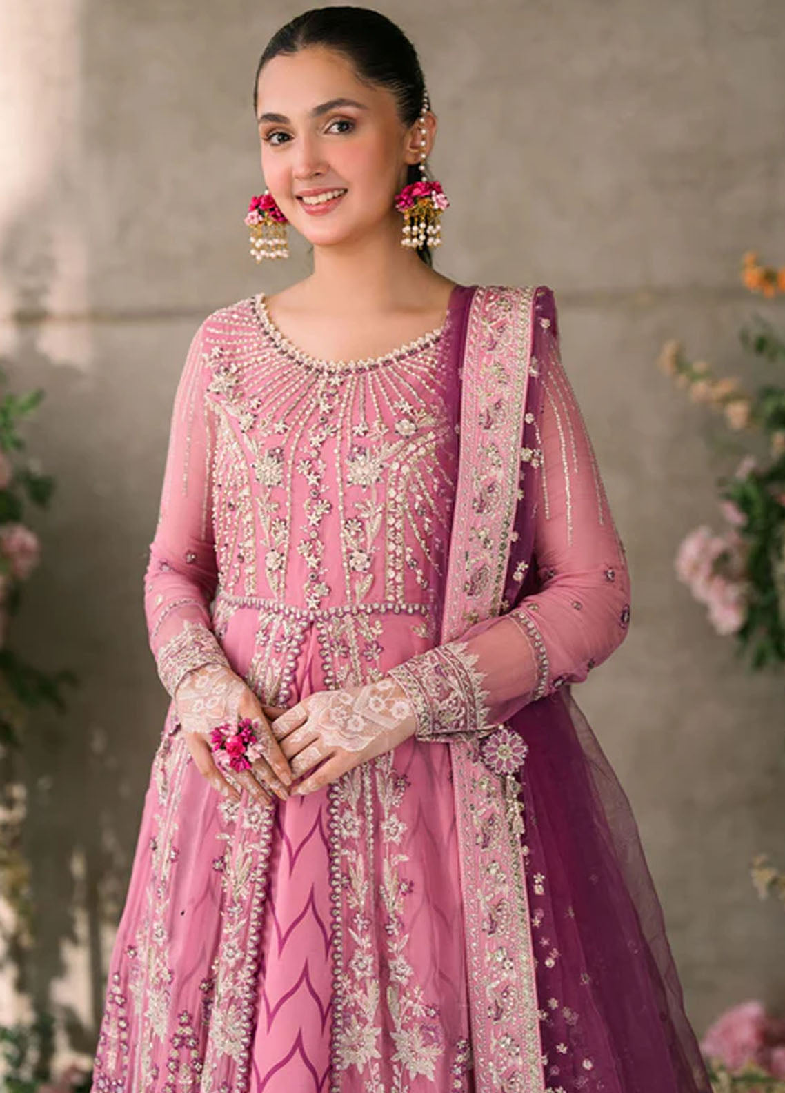 Mushq Mastaani Evening Luxury Chiffon Unstitched 4-Piece Suit - MME-08-DUA