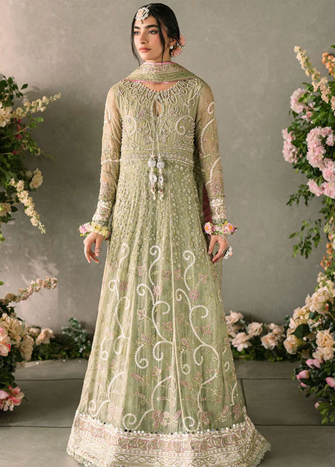 Mushq Mastaani Evening Luxury Chiffon Unstitched 4-Piece Suit - MME-10-NAMAR