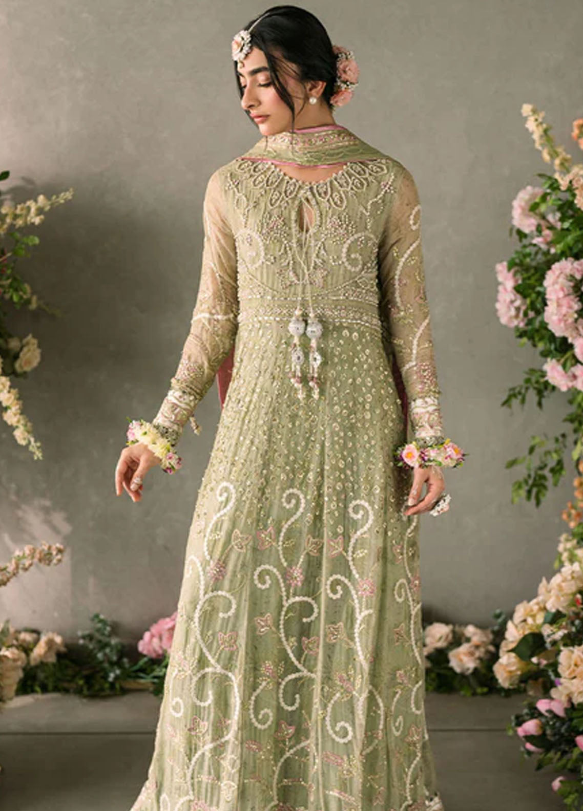Mushq Mastaani Evening Luxury Chiffon Unstitched 4-Piece Suit - MME-10-NAMAR