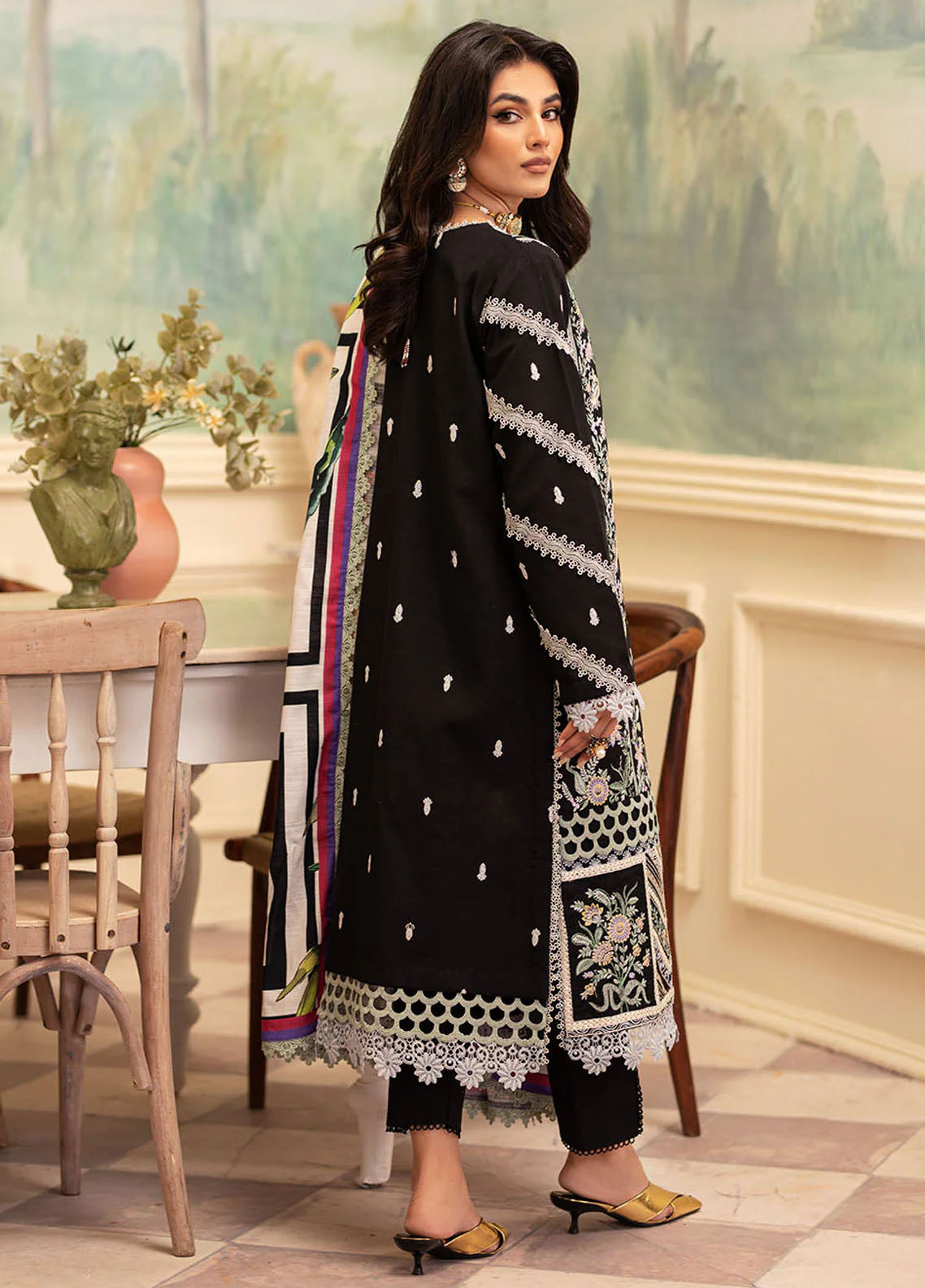 Roheenaz Meraki Winter Unstitched 3-Piece Suit - RMW-7B-ROWAN