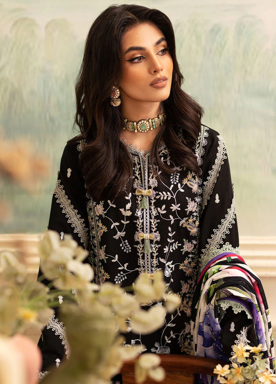 Roheenaz Meraki Winter Unstitched 3-Piece Suit - RMW-7B-ROWAN