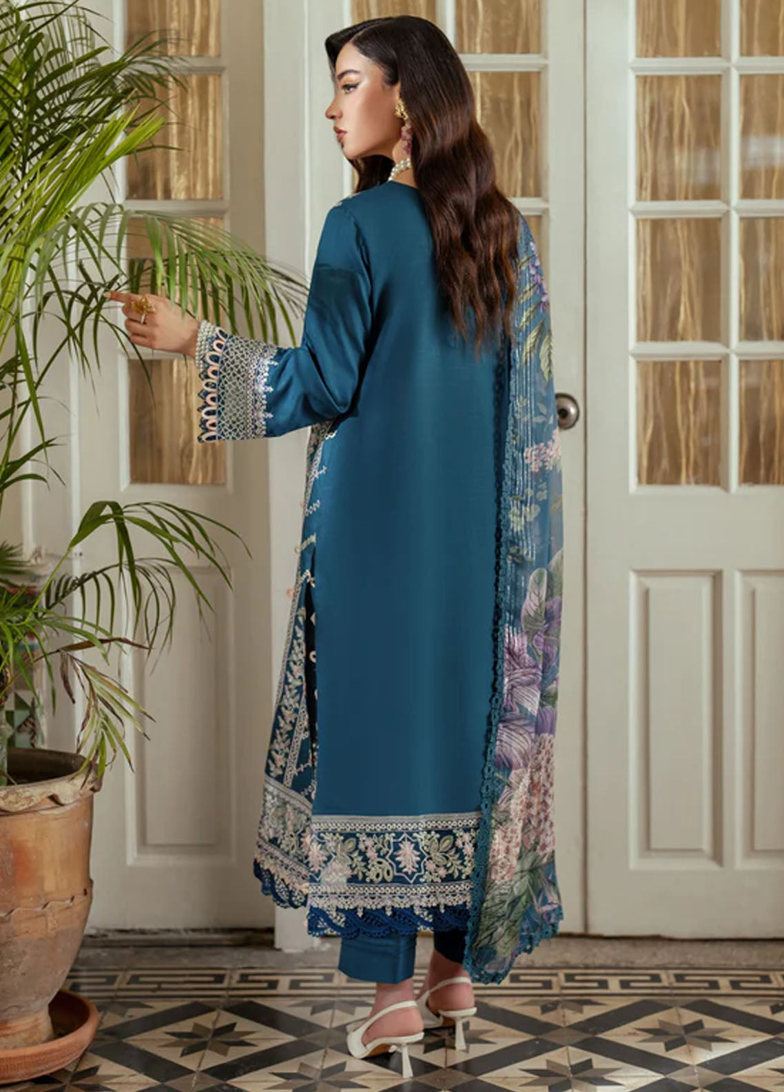 Aabyaan Miraal Signature Viscose Unstitched 3-Piece Suit - MS-AV-06-RUYA