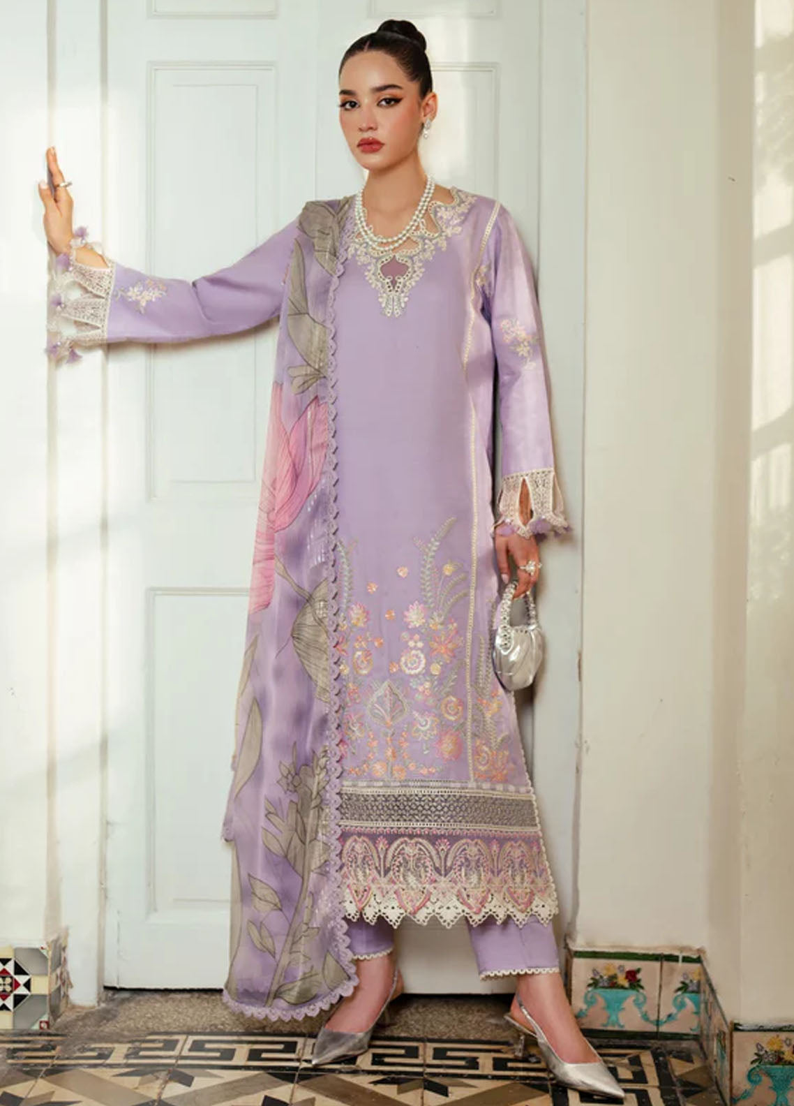 Aabyaan Miraal Signature Viscose Unstitched 3-Piece Suit - MS-AV-08-SUHANA