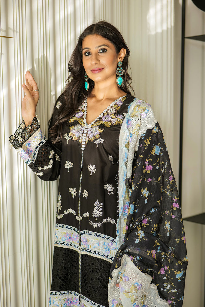 RajBari Amali Lawn Festive Unstitched 3-Piece Suit - RLL-1A