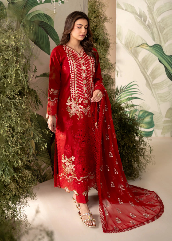 Aabyaan Apana Luxury Lawn Eid Unstitched 3-piece - ALL-07-UMAIZA