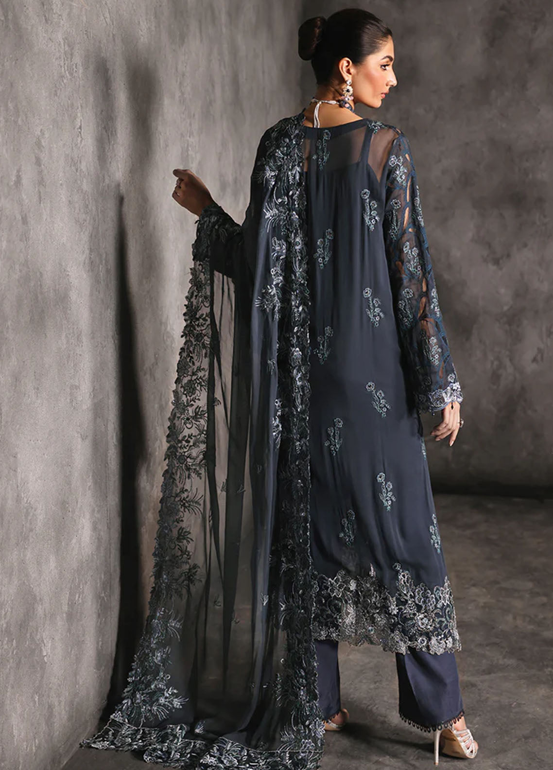 RajBari Sage Formals Edition Unstitched 4-Piece Suit - RSF-02-SERAN