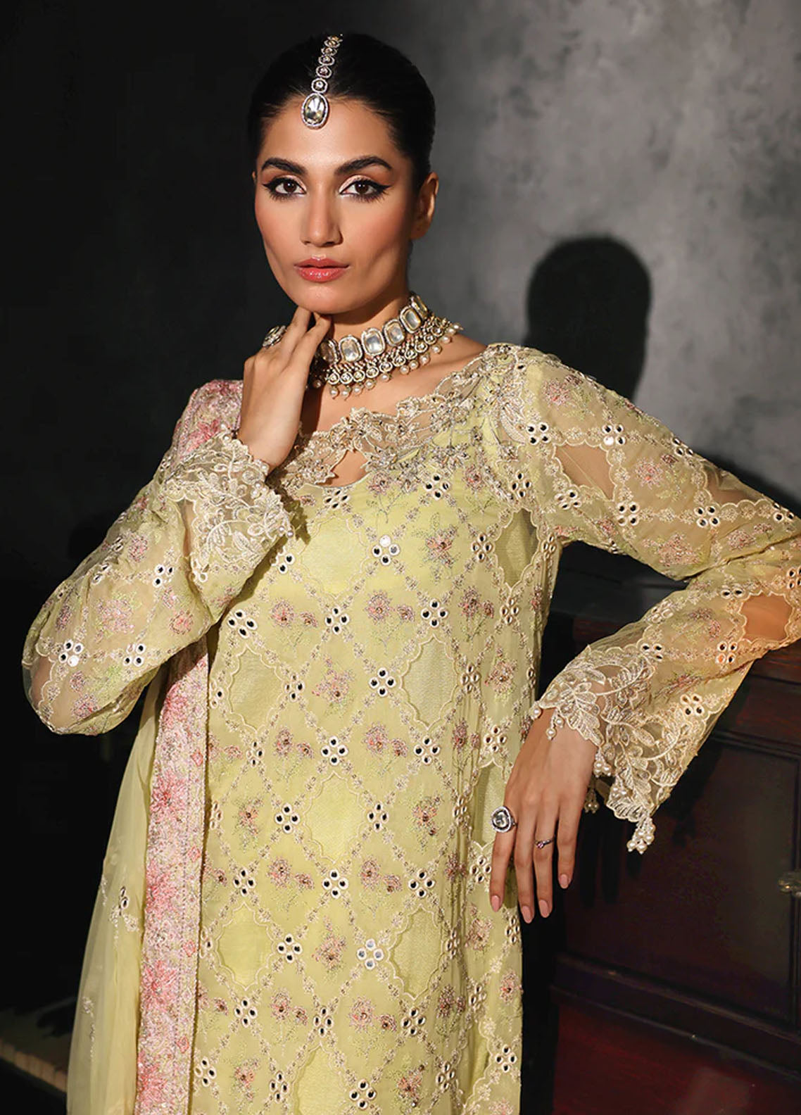 RajBari Sage Formals Edition Unstitched 4-Piece Suit - RSF-05-IVY