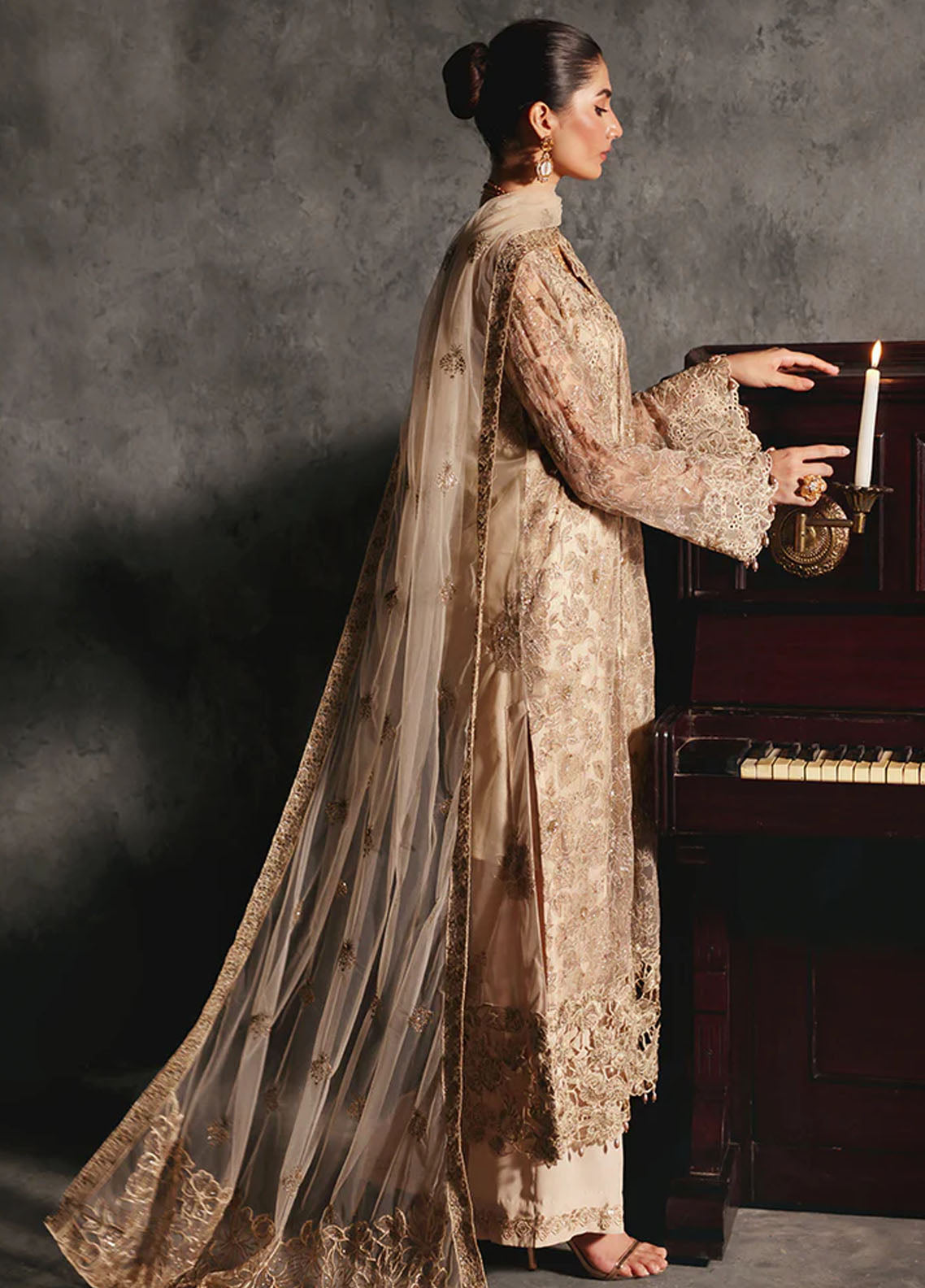 RajBari Sage Formals Edition Unstitched 4-Piece Suit - RSF-04-VERVE