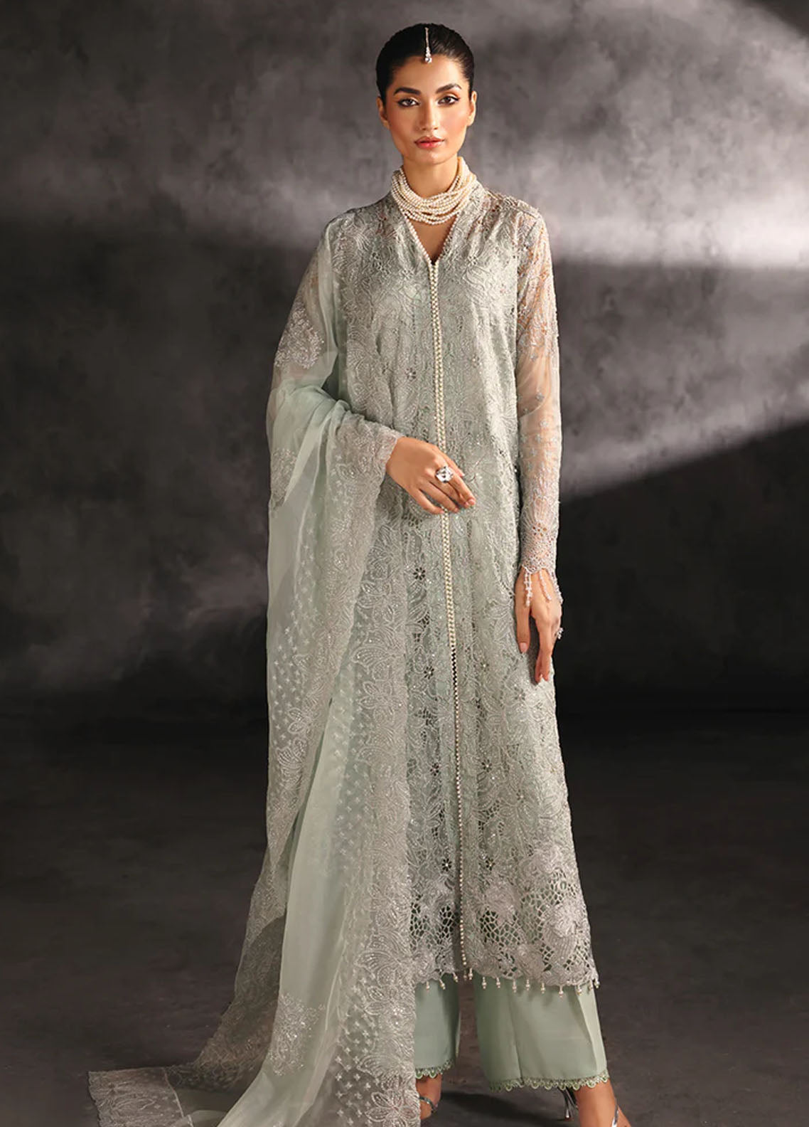 RajBari Sage Formals Edition Unstitched 4-Piece Suit - RSF-03-ASTORIA