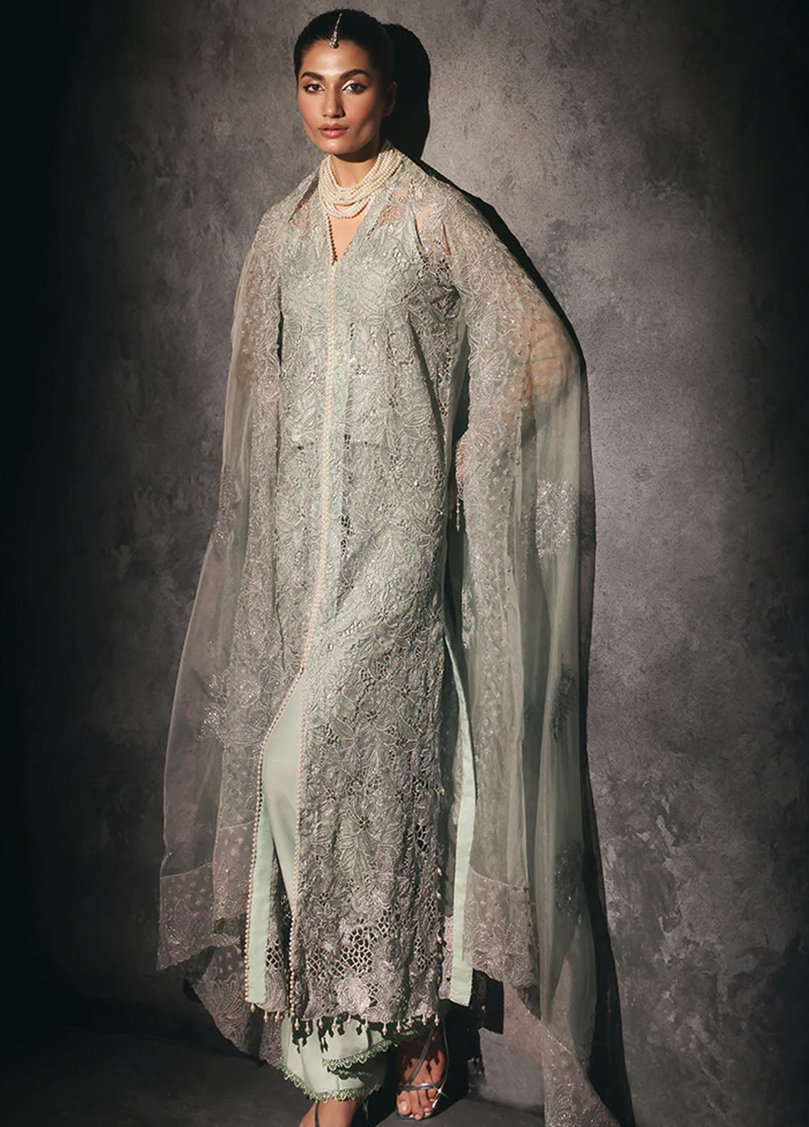 RajBari Sage Formals Edition Unstitched 4-Piece Suit - RSF-03-ASTORIA