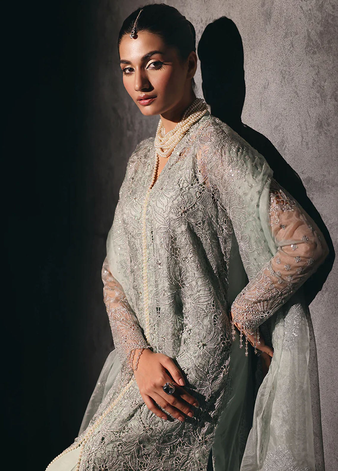 RajBari Sage Formals Edition Unstitched 4-Piece Suit - RSF-03-ASTORIA