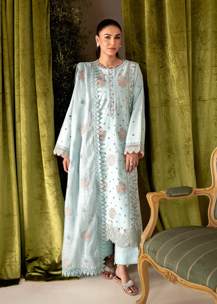 Aabyaan Apana Luxury Lawn Eid Unstitched 3-piece - ALL-05-KASHMALA