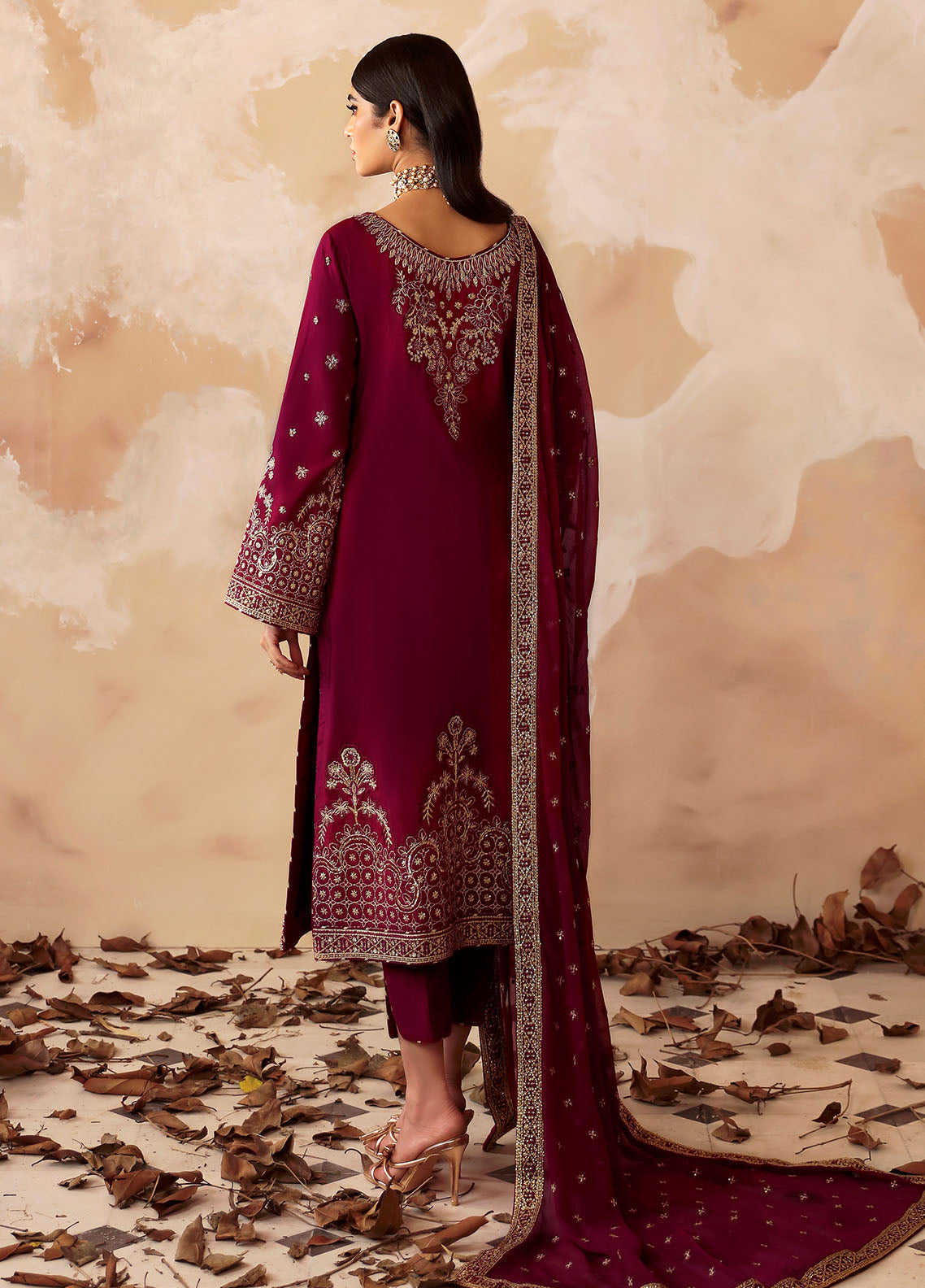 Gulaal Shehrnaaz Raw Silk Unstitched 3-Piece Suit - GL-SD24-01-RAMAIL