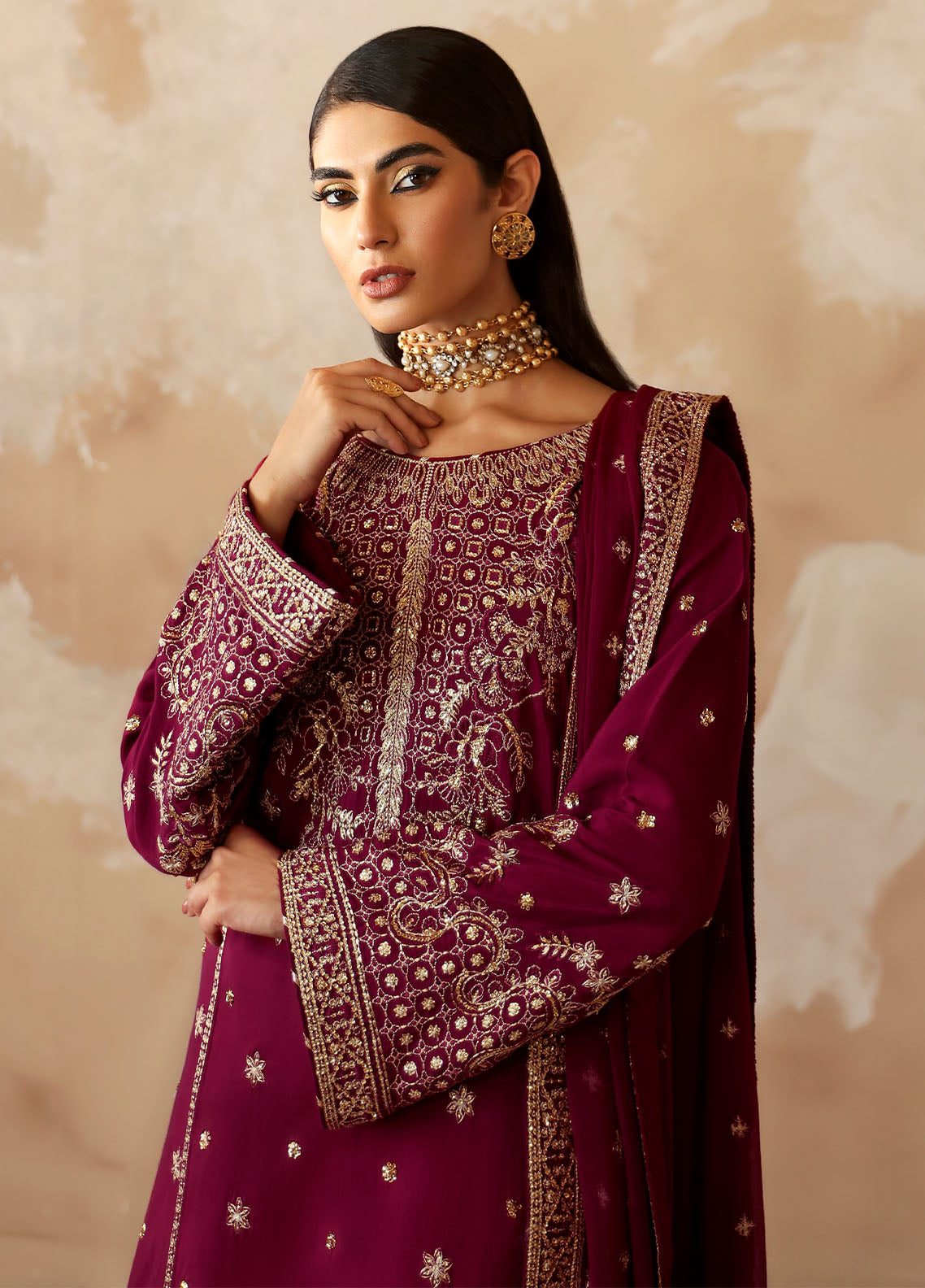 Gulaal Shehrnaaz Raw Silk Unstitched 3-Piece Suit - GL-SD24-01-RAMAIL