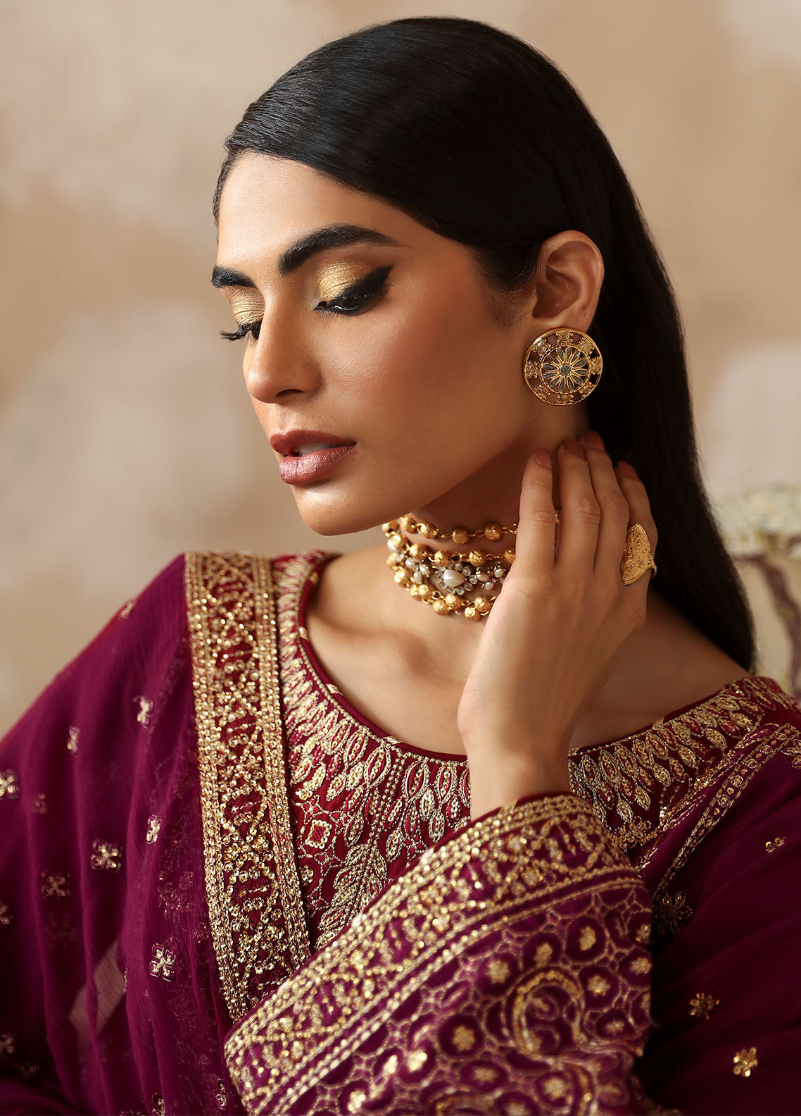 Gulaal Shehrnaaz Raw Silk Unstitched 3-Piece Suit - GL-SD24-01-RAMAIL
