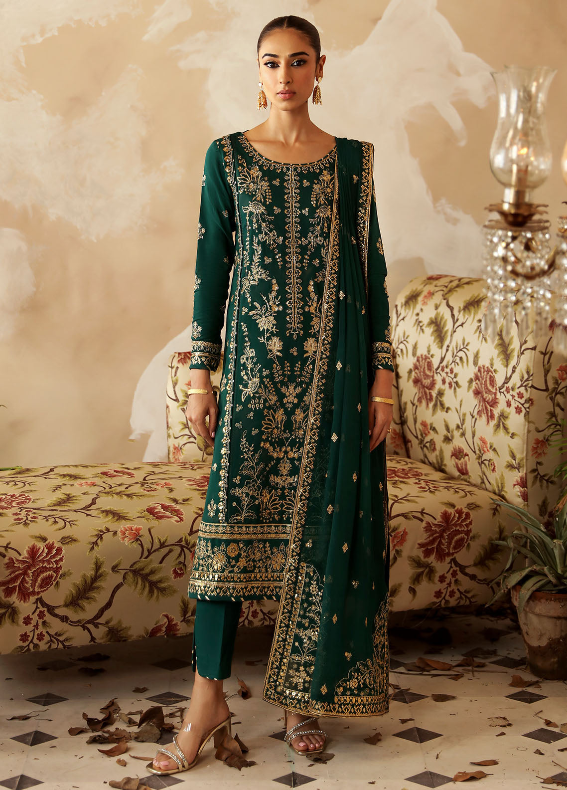 Gulaal Shehrnaaz Raw Silk Unstitched 3-Piece Suit - GL-SD24-06-PARIZAY
