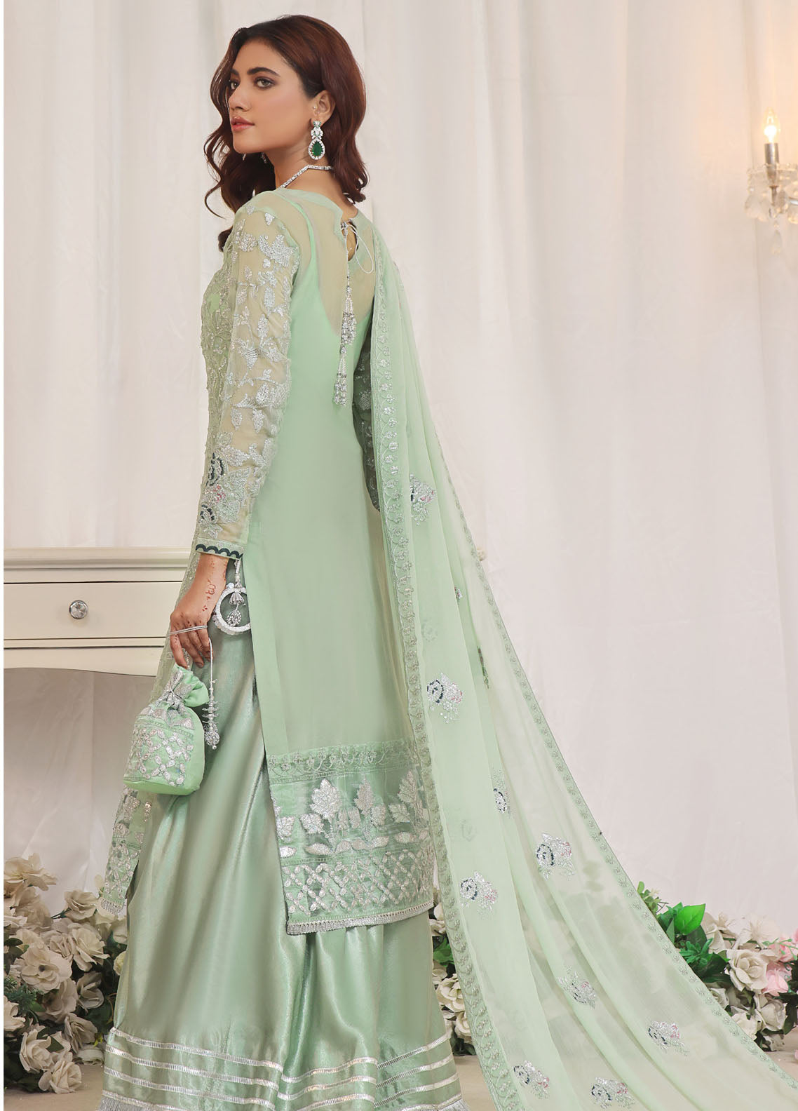 Soghat Inaya Luxury Chiffon Unstitched 3-Piece Suit - SI-LC-02