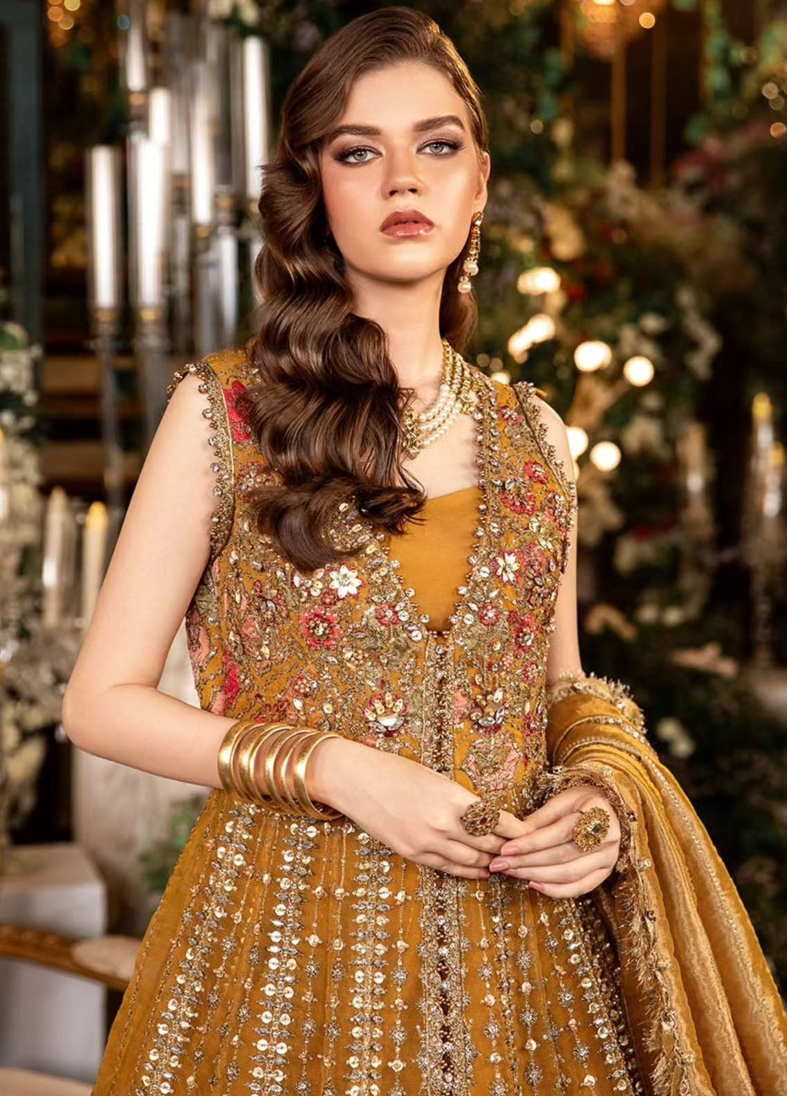 Maria-B Mbroidered Wedding Unstitched 3-Piece Suit - MBW-BD2907