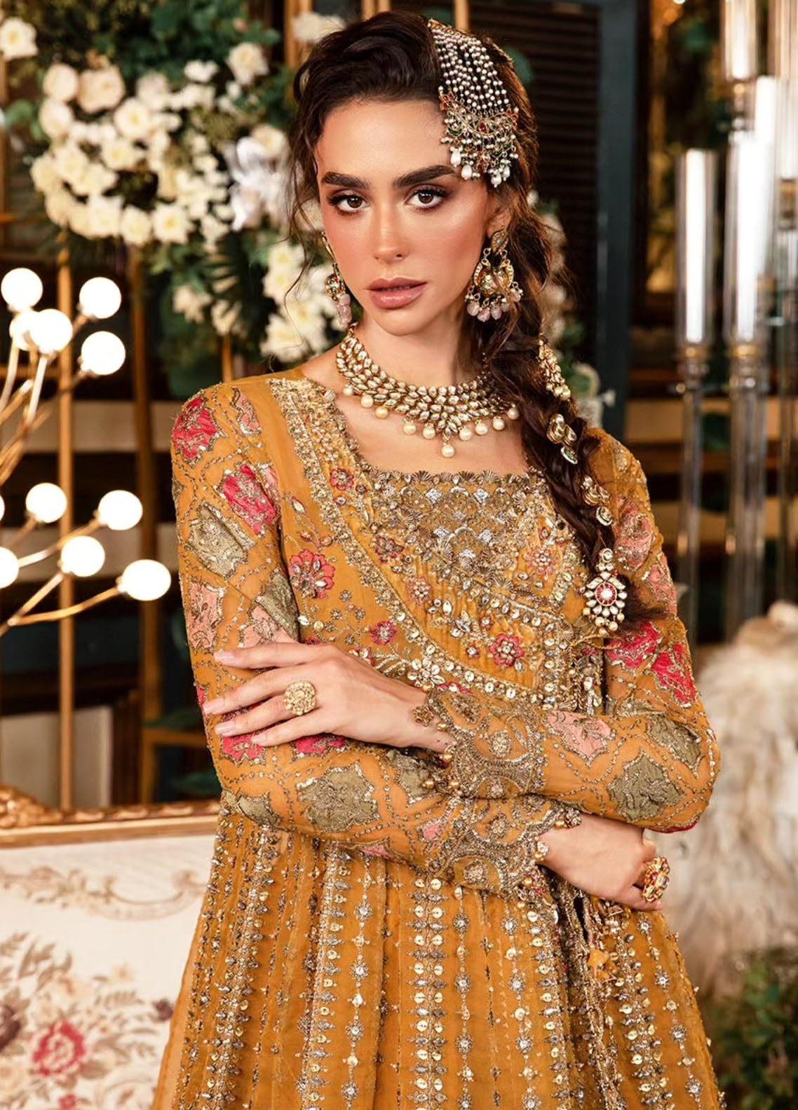 Maria-B Mbroidered Wedding Unstitched 3-Piece Suit - MBW-BD2907