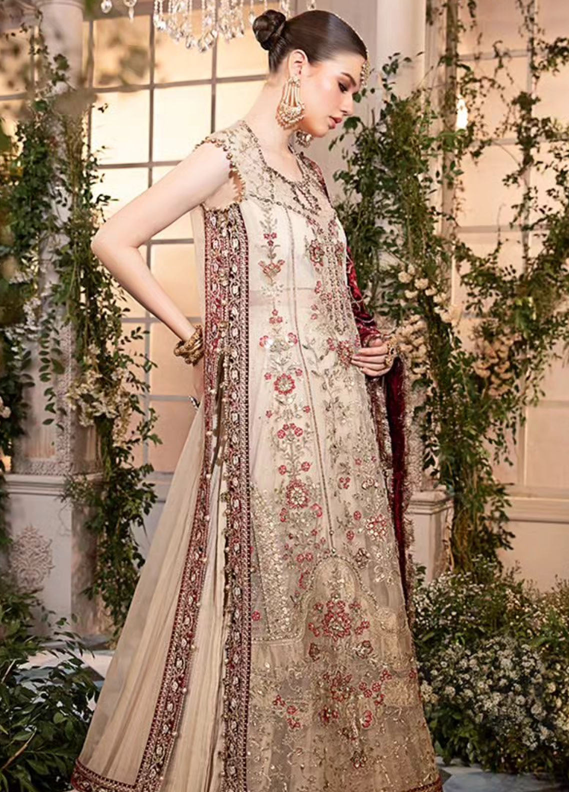 Maria-B Mbroidered Wedding Unstitched 3-Piece Suit - MBW-BD2905