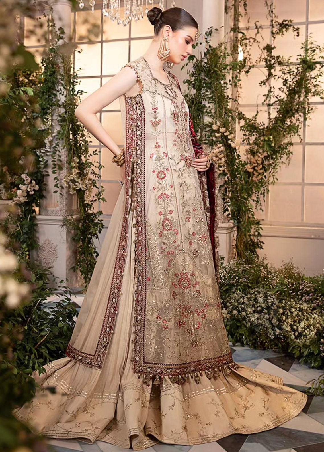 Maria-B Mbroidered Wedding Unstitched 3-Piece Suit - MBW-BD2905