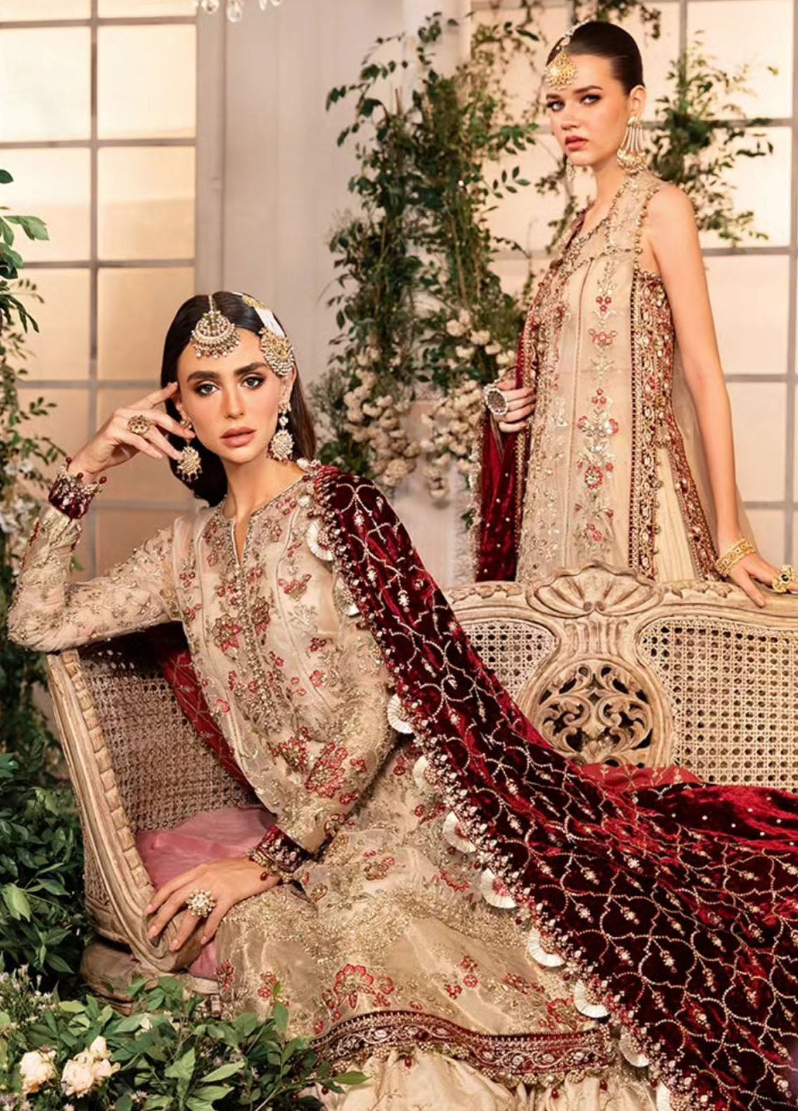 Maria-B Mbroidered Wedding Unstitched 3-Piece Suit - MBW-BD2905