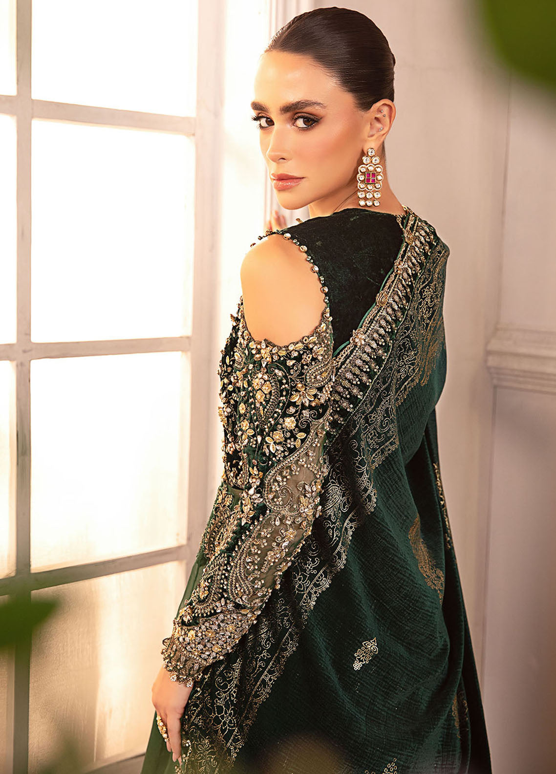 Maria-B Mbroidered Wedding Unstitched 3-Piece Suit - MBW-BD2904