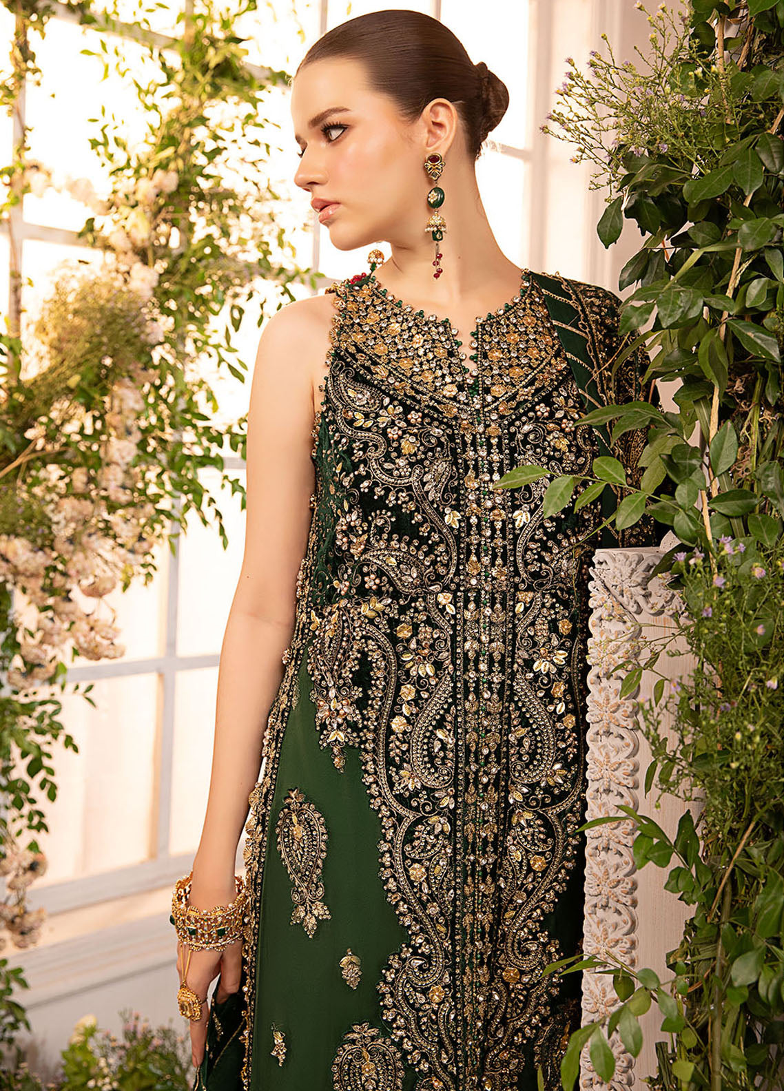 Maria-B Mbroidered Wedding Unstitched 3-Piece Suit - MBW-BD2904