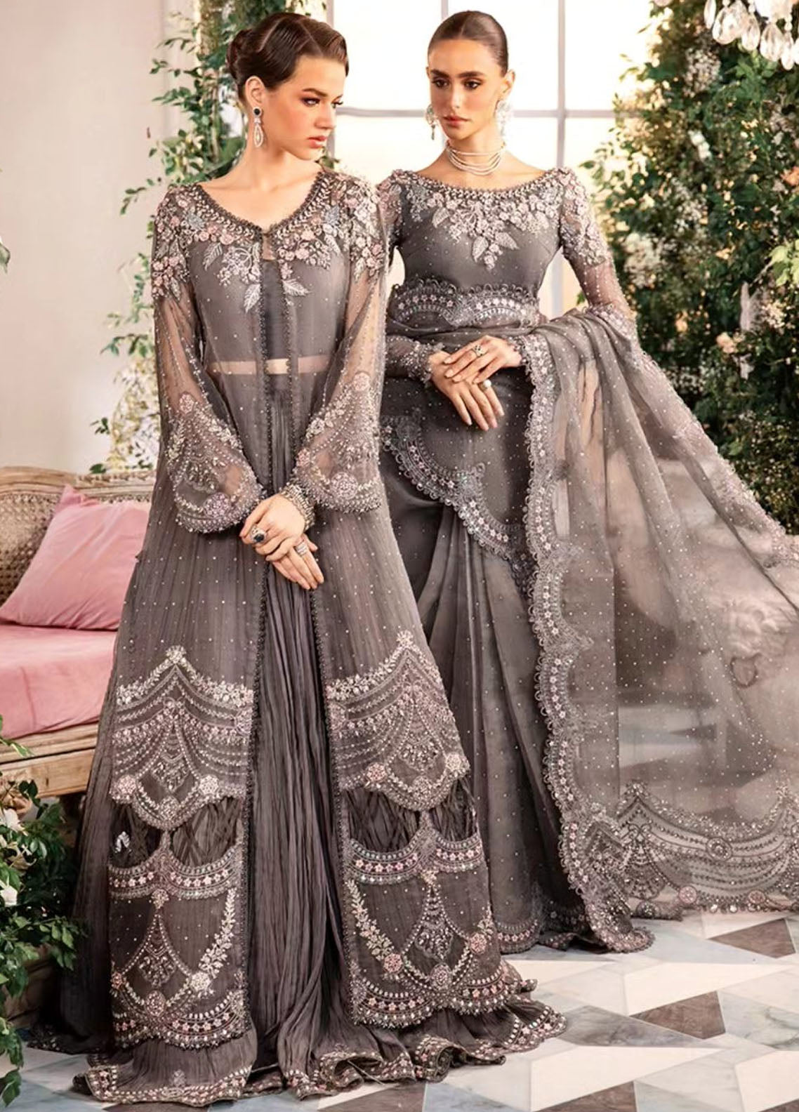 Maria-B Mbroidered Wedding Unstitched 3-Piece Suit - MBW-BD2902
