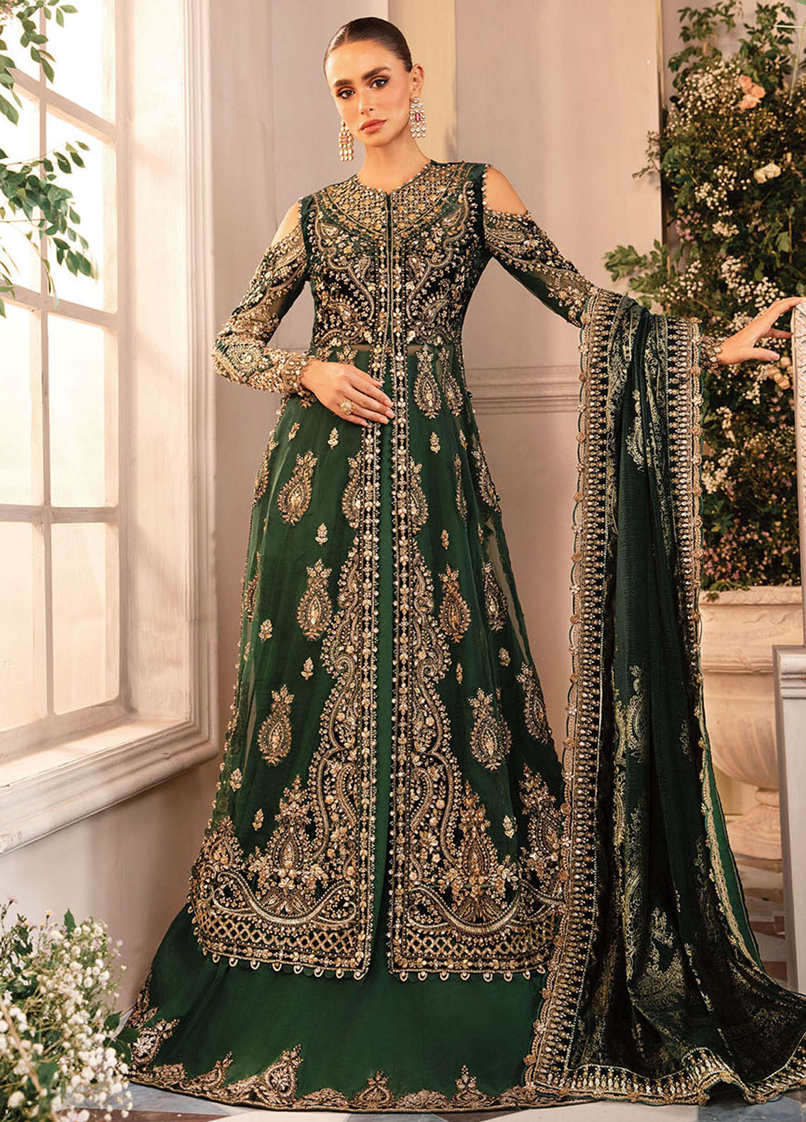 Maria-B Mbroidered Wedding Unstitched 3-Piece Suit - MBW-BD2904