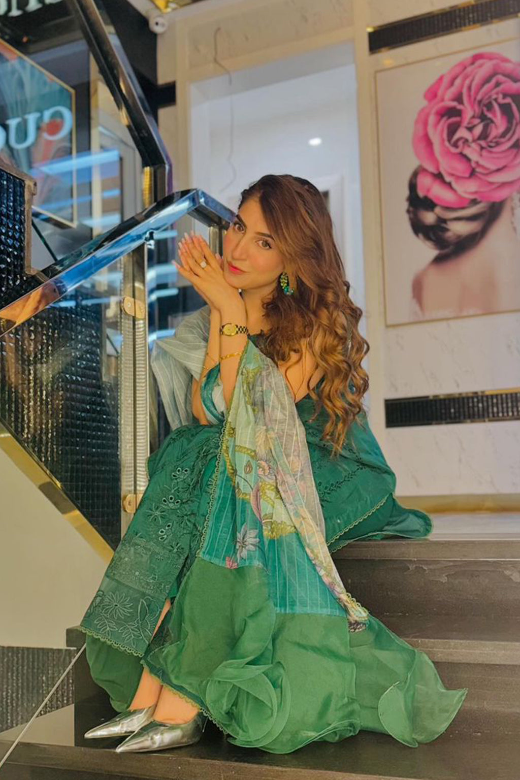 Saad Sheikh Luxe Lawn Eid Unstitched 3-Piece Suit-SSL-LE-1130-PETAL