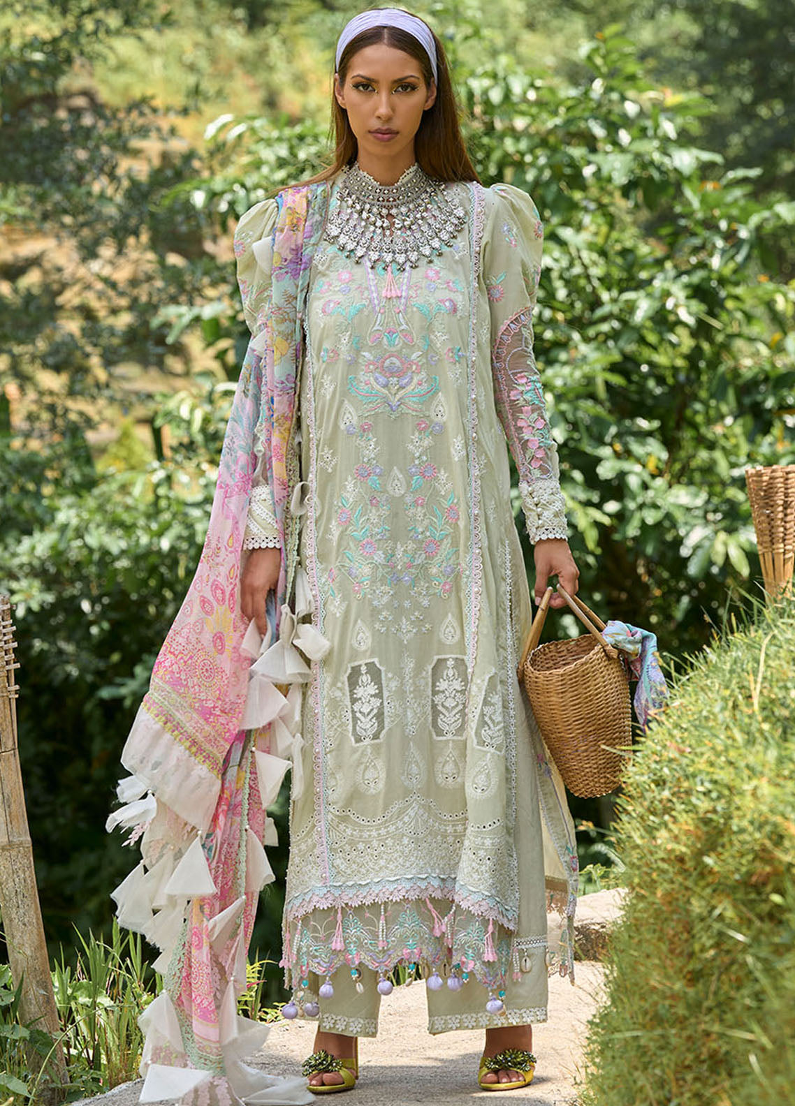 Ansab Jahangir Zoha Luxury Lawn Unstitched 3-Piece Suit -AJ-ZLL24-04-ANTHURIUM