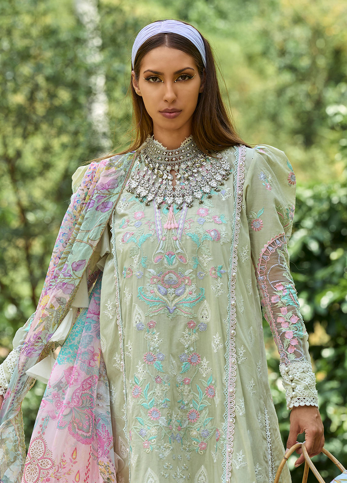 Ansab Jahangir Zoha Luxury Lawn Unstitched 3-Piece Suit -AJ-ZLL24-04-ANTHURIUM