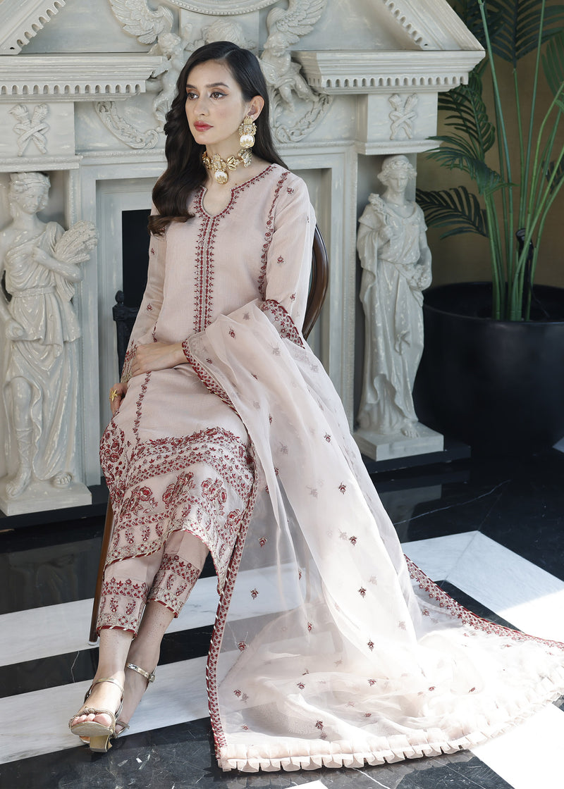 Merakish Luxury Chiffon Volume-11 Unstitched 3-Piece Suit-MLC-V11-WPM5340