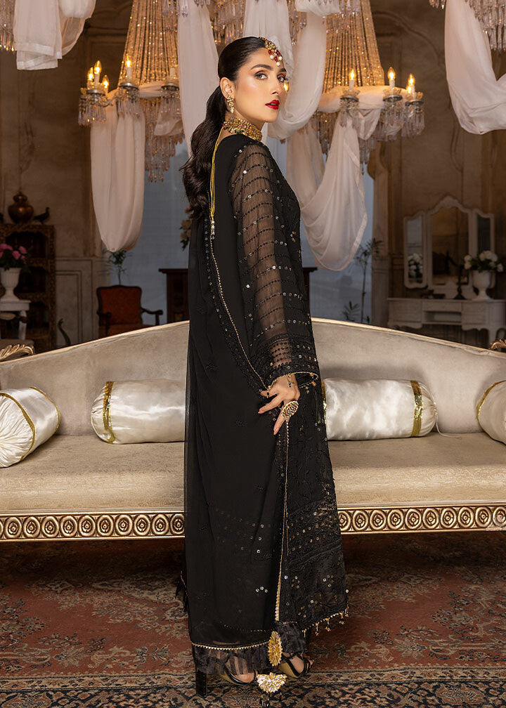 Merakish Luxury Chiffon Volume-2 Unstitched 3-Piece Suit-MLC-V2-VFN8109