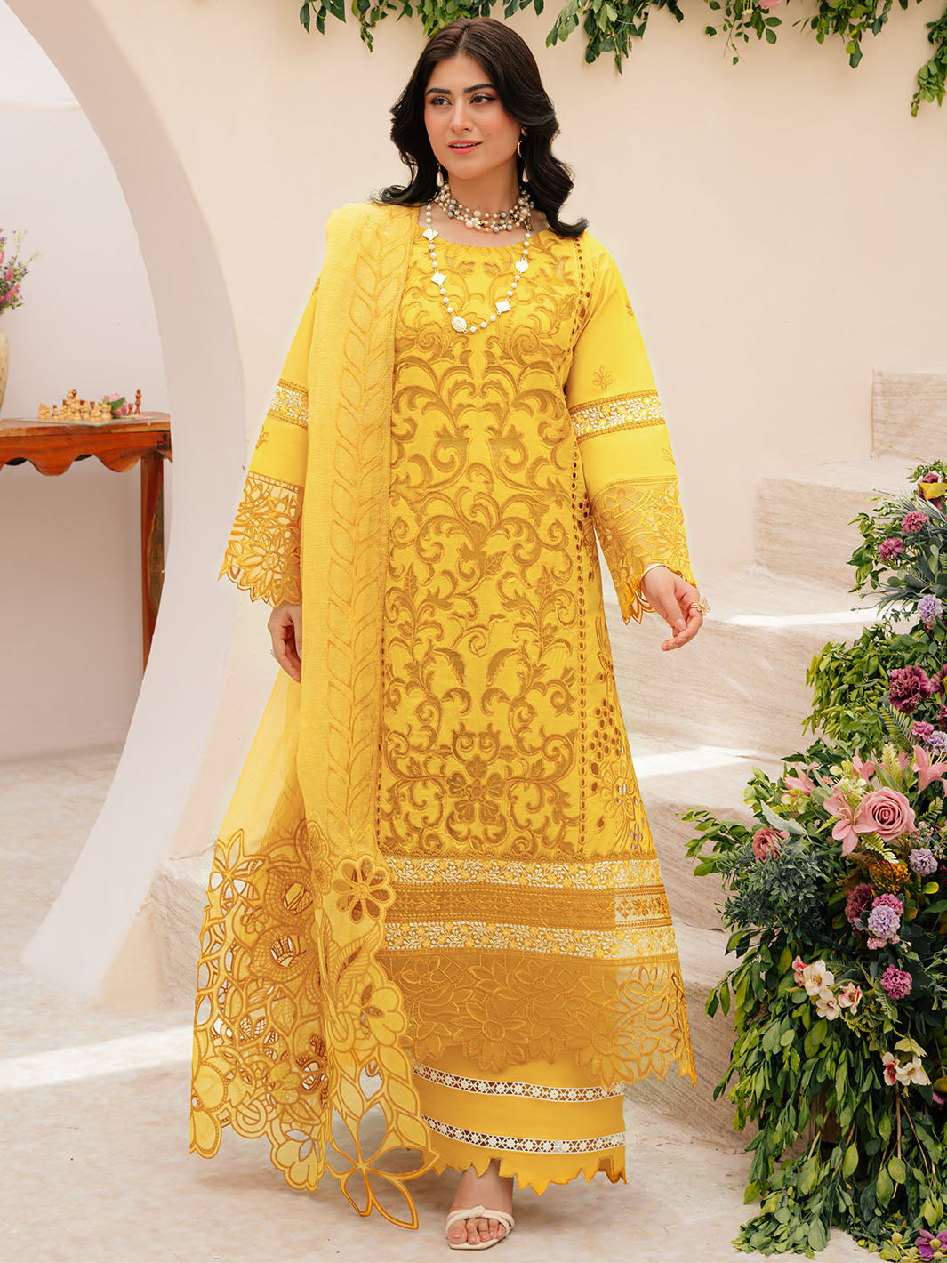 Mahnur Allenura Luxury Lawn Unstitched 3-Piece Suit - ALL-S24V3-MERIDIAN